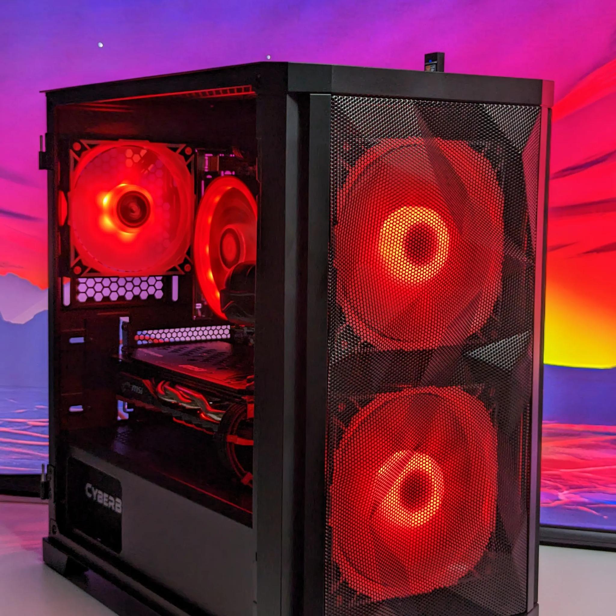 🥷⚫Snake Eyes🥷⚫-Gaming PC-AMD RX 580 4GB-AMD Ryzen 5 2600-16GB DDR4 RAM-512GB NVME