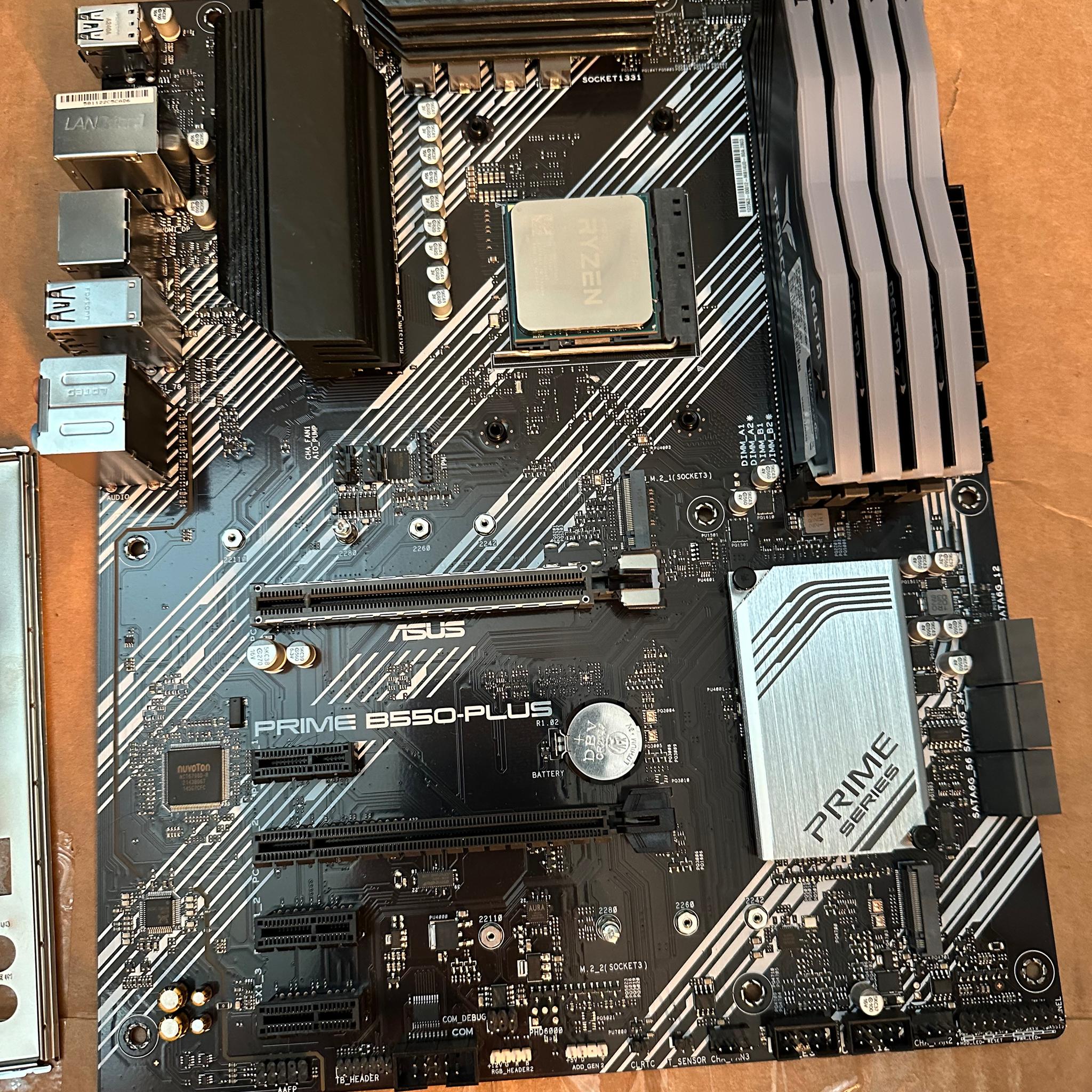 BUNDLE!! Ryzen 7 5700G, 32GB DDR4 RAM, B550 PLUS Motherboard!!