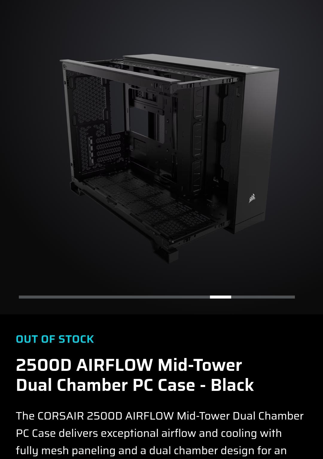 Corsair 2500d airflow