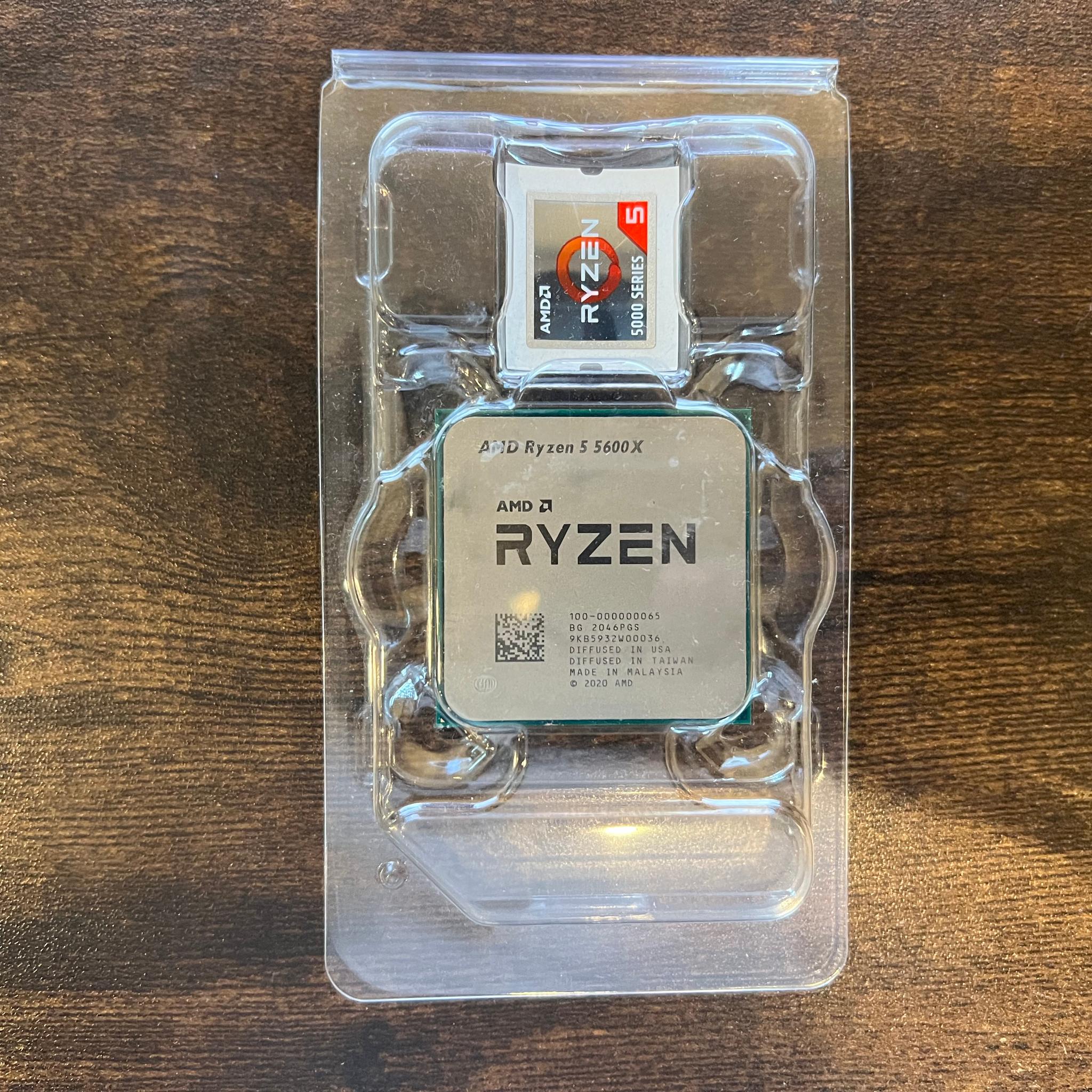 AMD Ryzen 5 5600X AM4 CPU Processor with AMD Wraith Stealth Cooler
