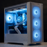 RX 9070 XT, 4TB NVMe SSD, Ryzen 5 7600X, 16GB DDR5, WiFi - Liquid Cooled Gaming PC