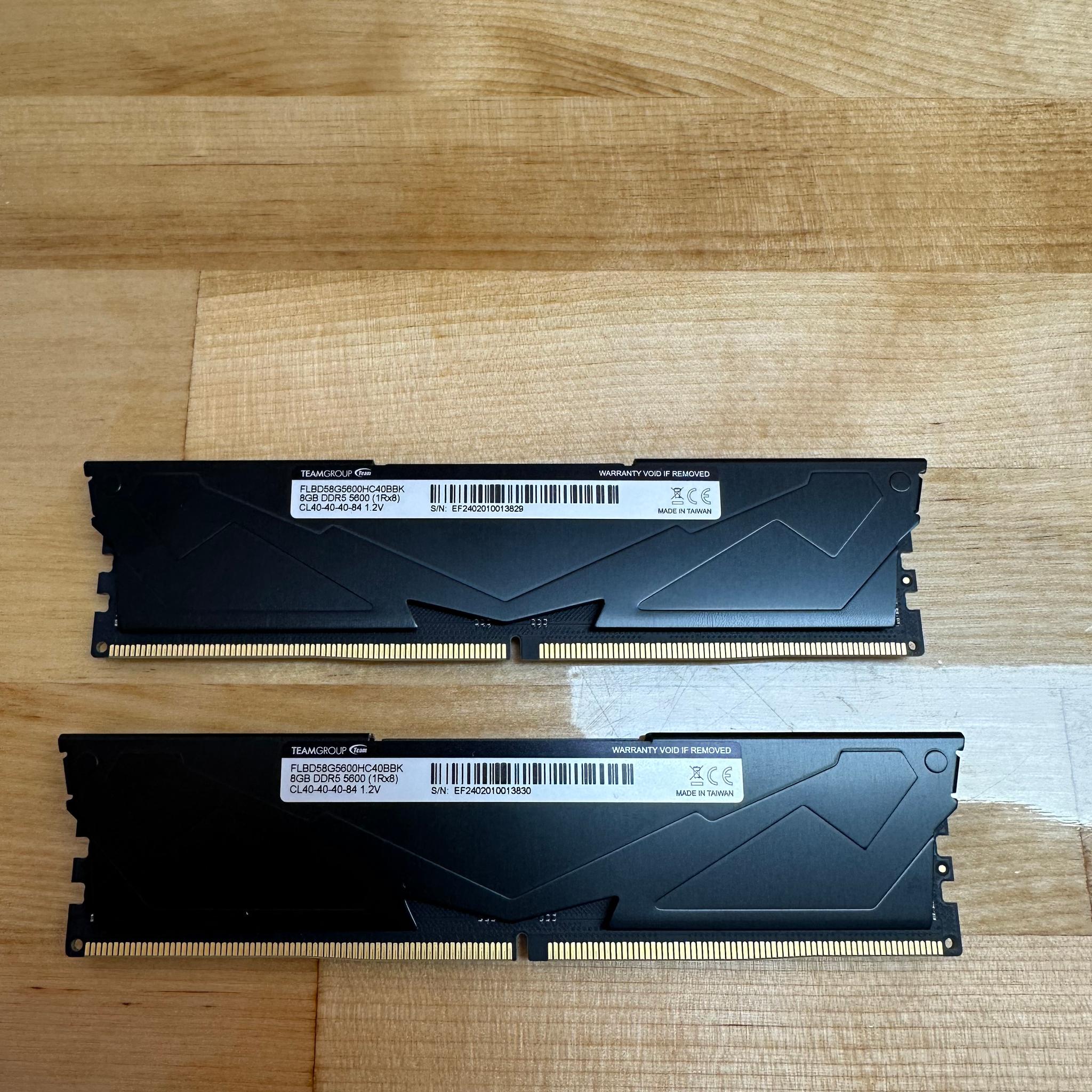 16gb Teamgroup DDR5 5600mt/s