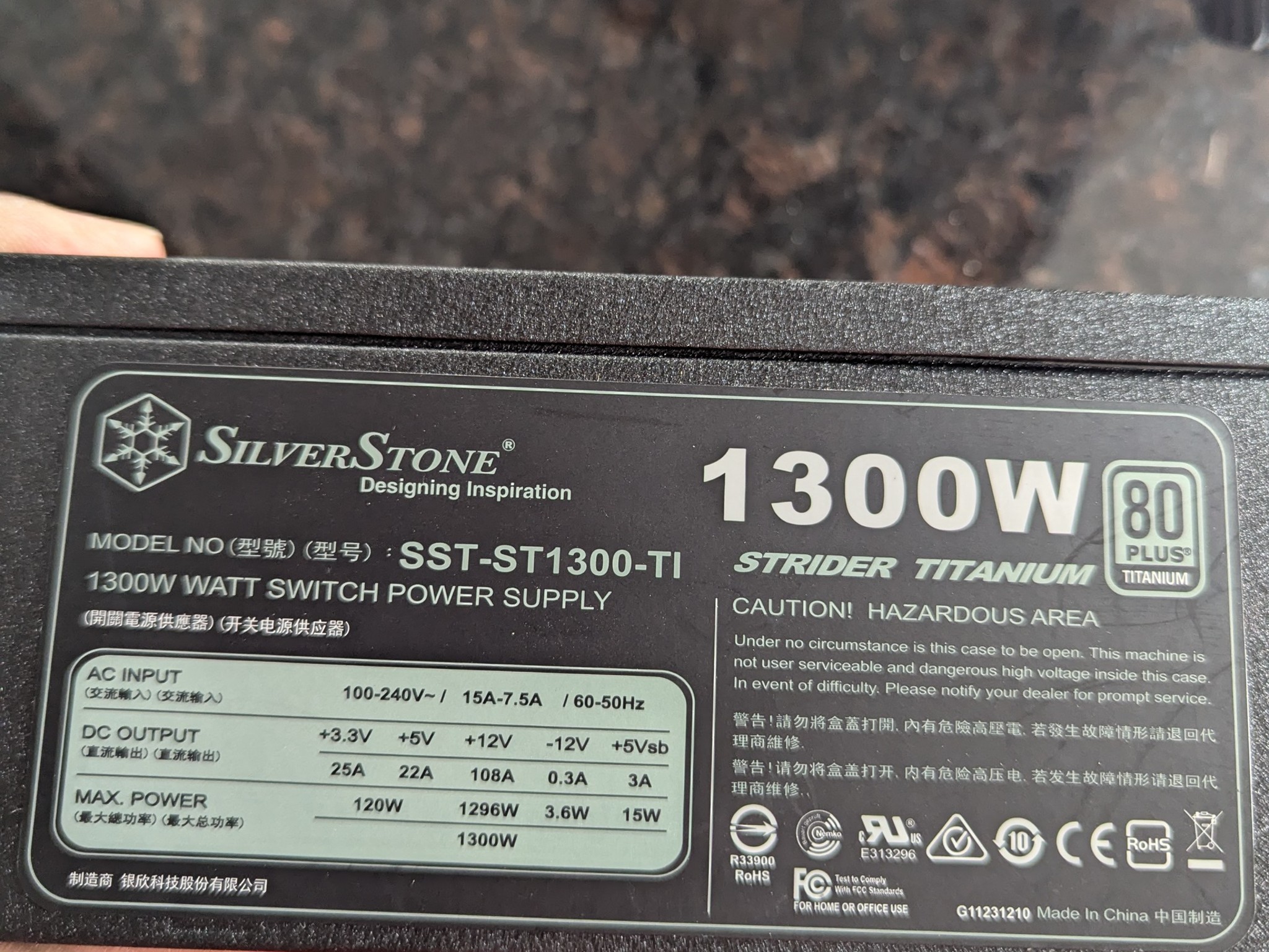 2 Silverstone PSUs 1500w & 1300w