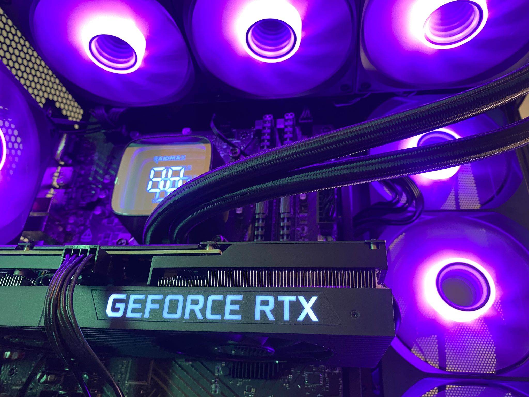 Black RGB Gaming PC | RTX 3070 8GB | Intel Core i7-12700 | 32GB DDR4 | 1TB NVMe SSD | 360mm Liquid C
