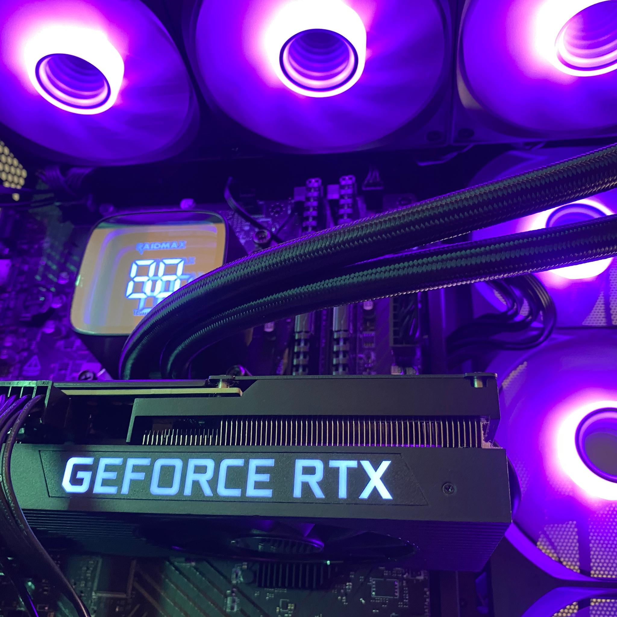 Black RGB Gaming PC | RTX 3070 8GB | Intel Core i7-12700 | 32GB DDR4 | 1TB NVMe SSD | 360mm Liquid C