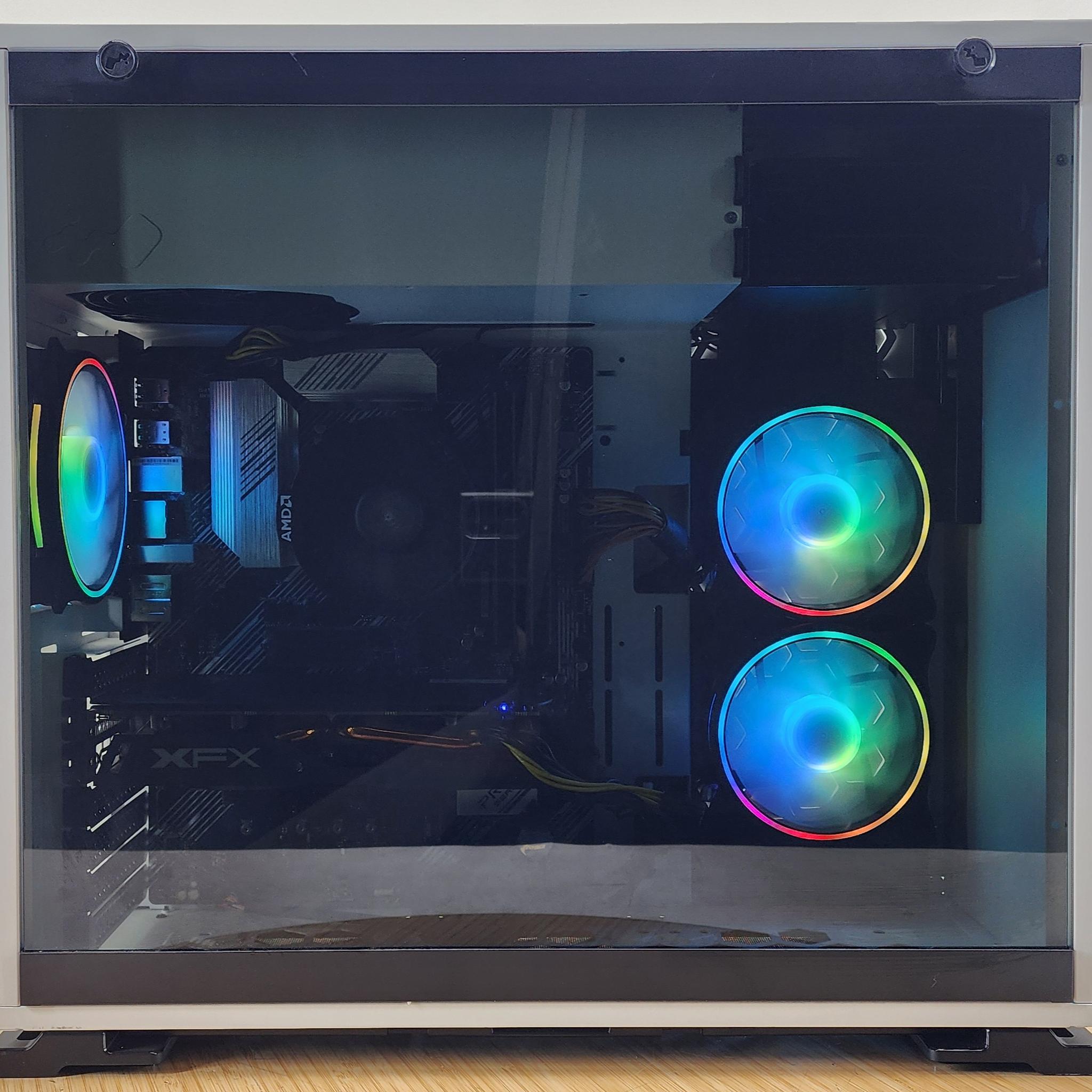 Gaming PC Ryzen 5 3600 16GB RAM 256GB SSD + 500GB HDD RX 570 8GB Win11 Computer