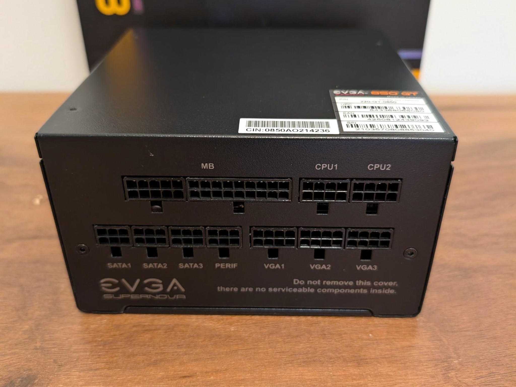 EVGA SuperNOVA 850 GT 850W 80+ Gold PSU + CableMod Sleeved Kit (Excellent Condition)