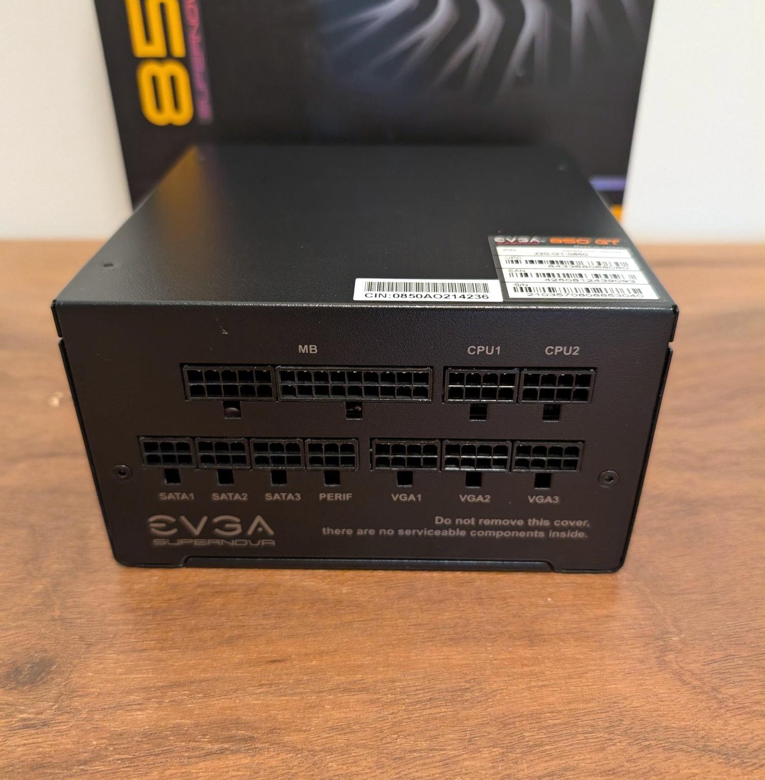 EVGA SuperNOVA 850 GT 850W 80+ Gold PSU + CableMod Sleeved Kit (Excellent Condition)