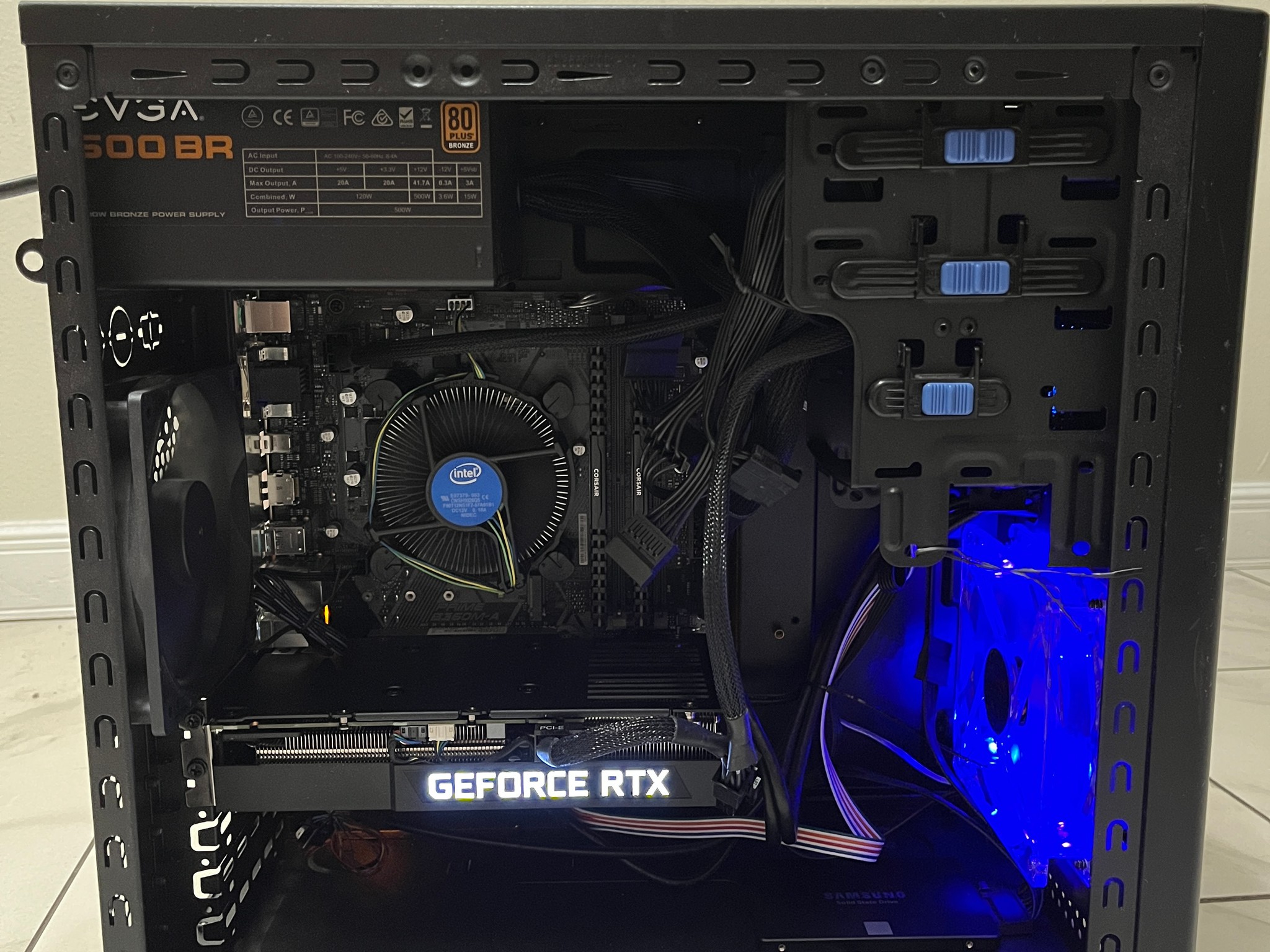 NVIDIA RTX 3060 Ti, Intel Core i5-9400f, 16GB RAM, 500GB SSD - Sleeper Gaming PC w/ Wi-Fi & BT