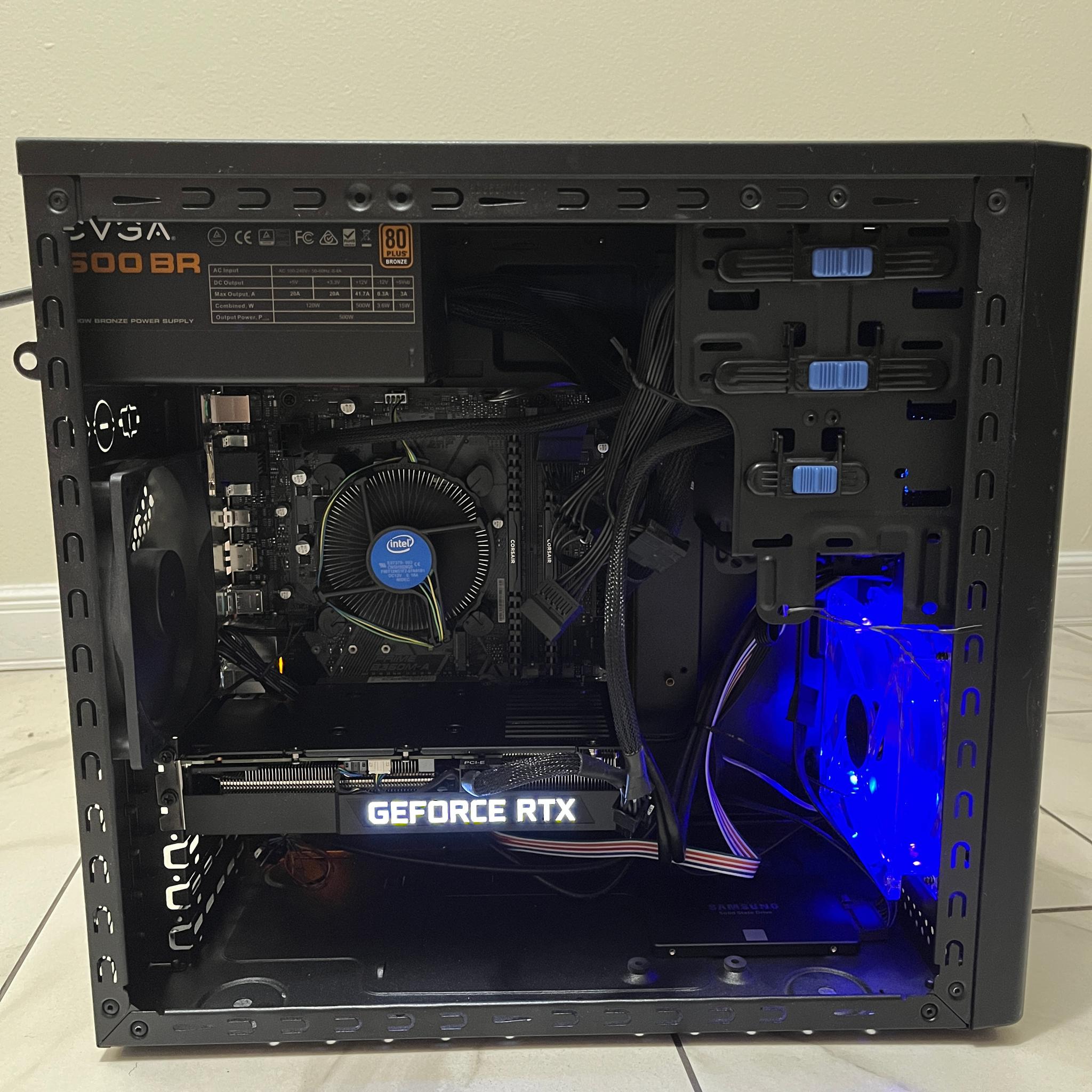NVIDIA RTX 3060 Ti, Intel Core i5-9400f, 16GB RAM, 500GB SSD - Sleeper Gaming PC w/ Wi-Fi & BT