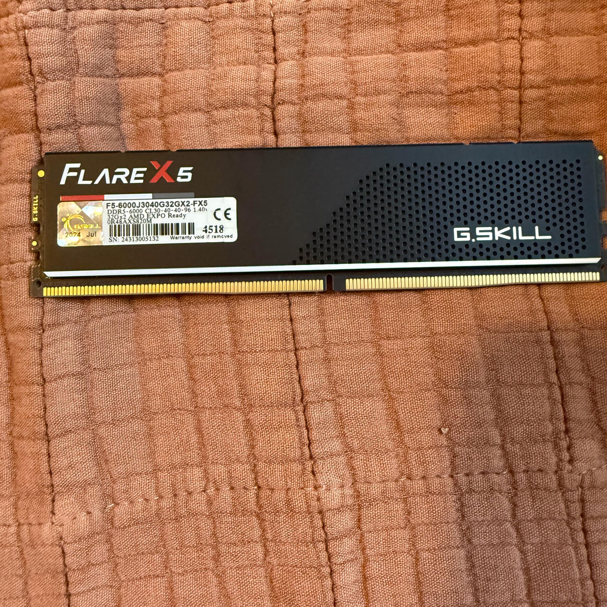 G.SKILL Flare X5 Series DDR5 RAM (AMD EXPO) 32GB (1x32GB) 6000MT/s CL30-40-40-96
