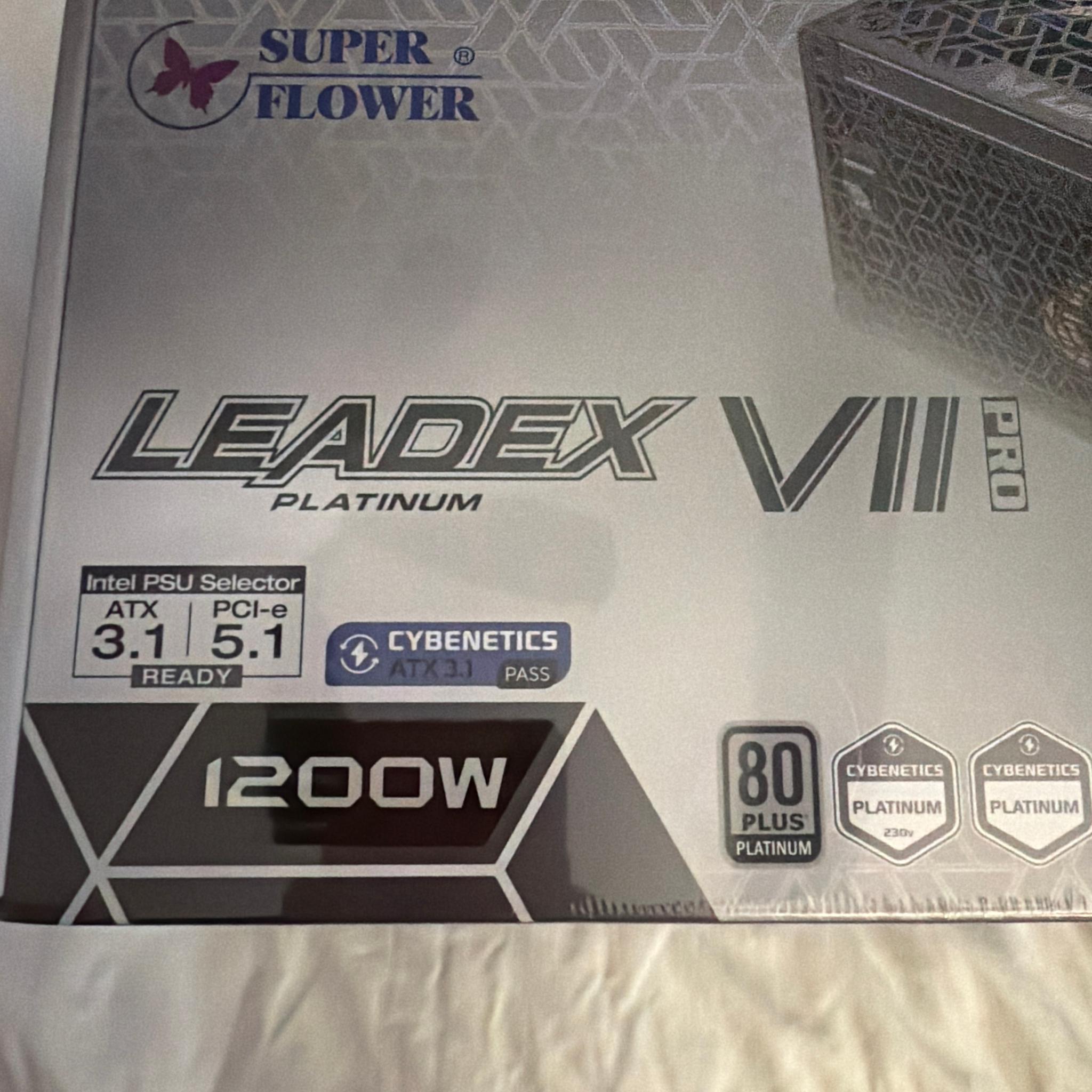 FLAGSHIP Super Flower Leadex VII Pro 1200W Platinum White | ATX 3.1 PCI-e 5.1 | RTX 5090+ READY