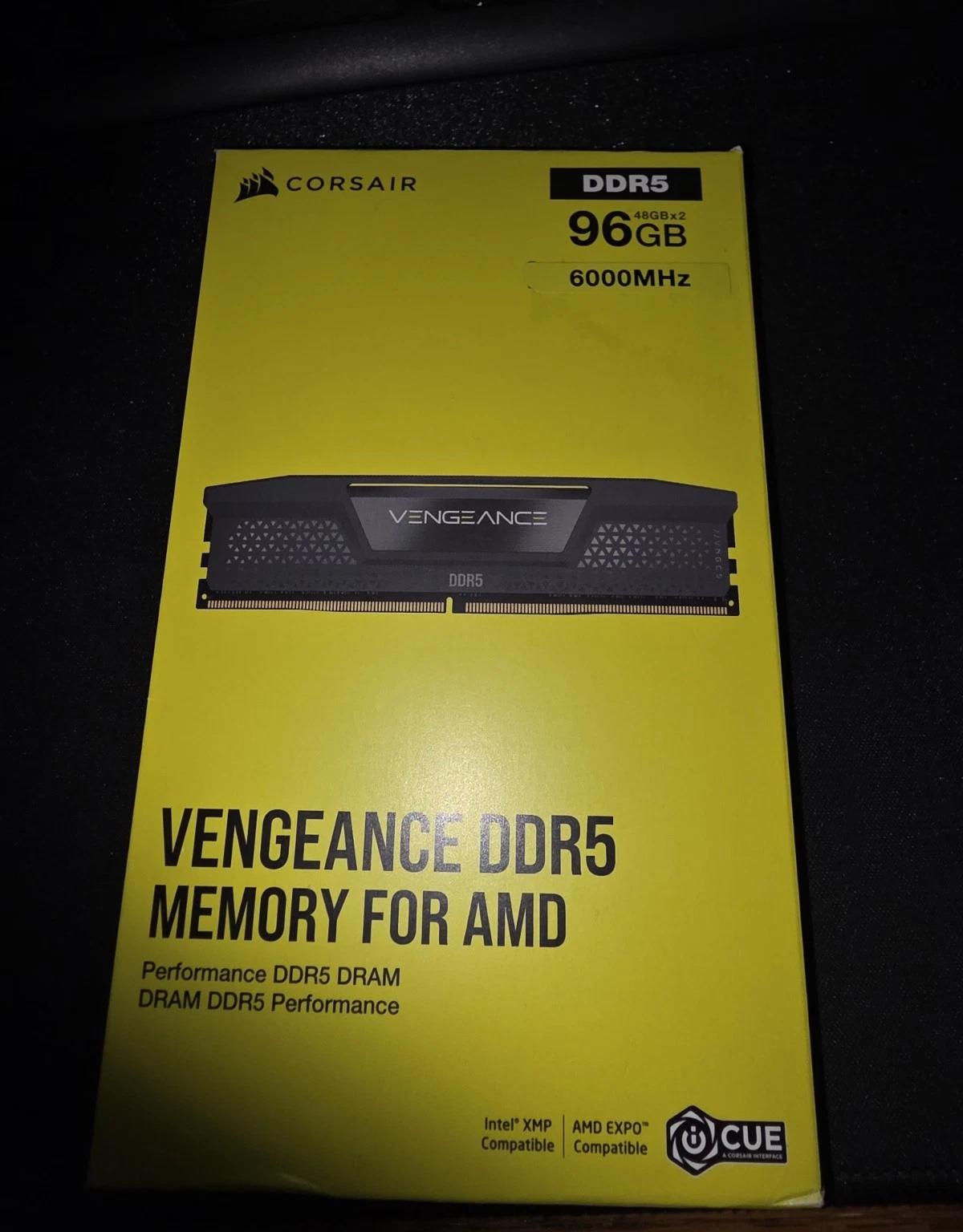Corsair Vengeance RGB 96GB DDR5-6000 (2x48GB) - Image 1