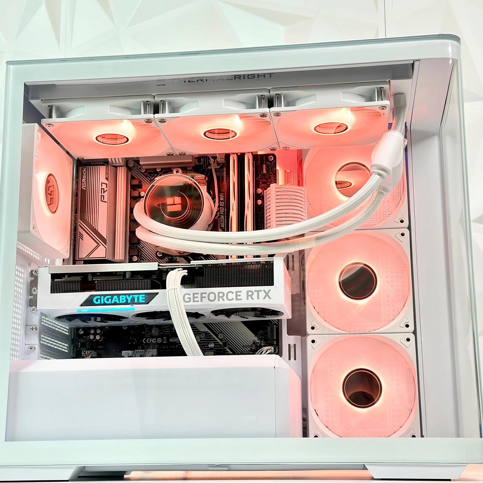 🧊🥶🧔‍♂️Iceman❄️Liquid Cooled Gaming PC❄️Nvidia RTX 4070 Super 12GB❄️AMD Ryzen 5 7500F❄️32GB DDR5