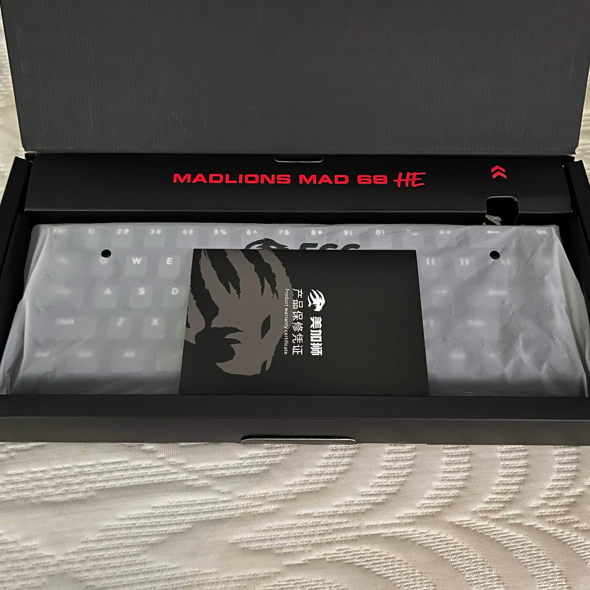 MADLIONS MAD68 HE Hall Effect Gaming Keyboard – 65%, 8K Polling, Rapid Trigger, PBT Keycaps
