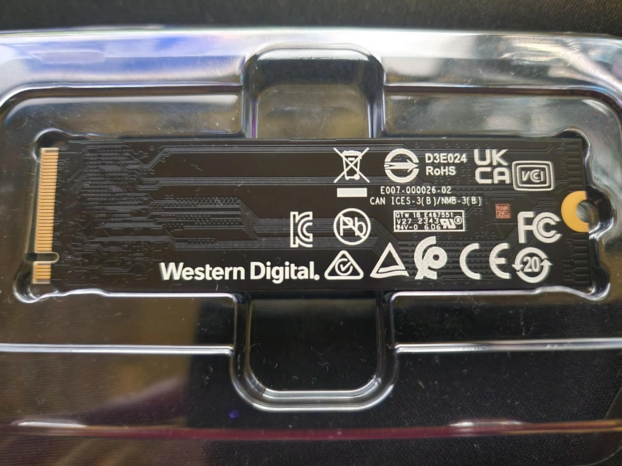 Western Digital 560 1tb m.2