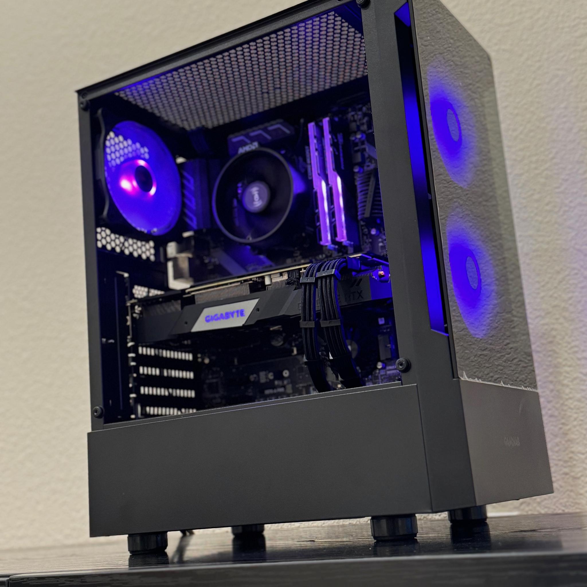 🖤Incognito🖤Sleek All-Black RTX Gaming PC! RTX 2070 SUPER, Ryzen 5 3600X, 1TB Storage.