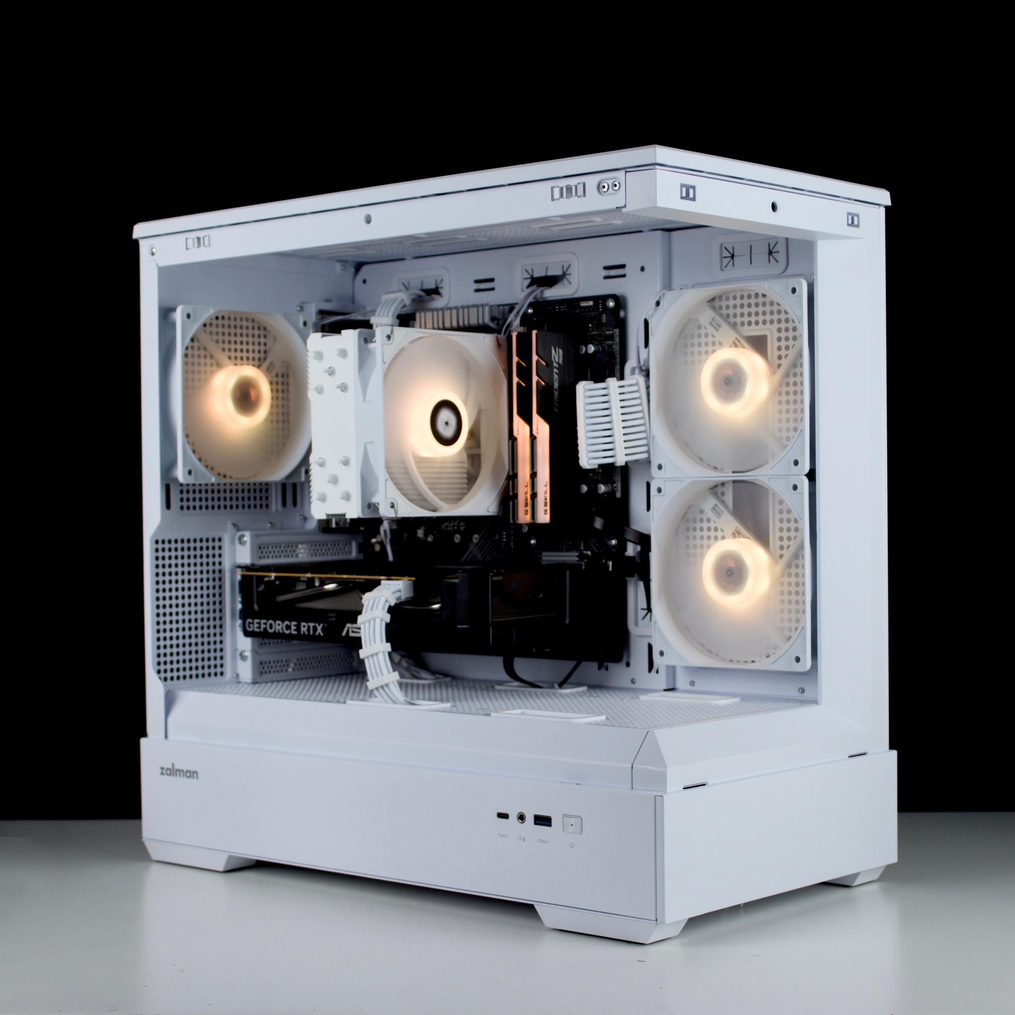 🧊❄️🧊 White Gaming PC – RTX 5060 , Ryzen 5 5600, 16GB RAM, 1TB SSD - WiFi, BlueTooth 🧊❄️🧊