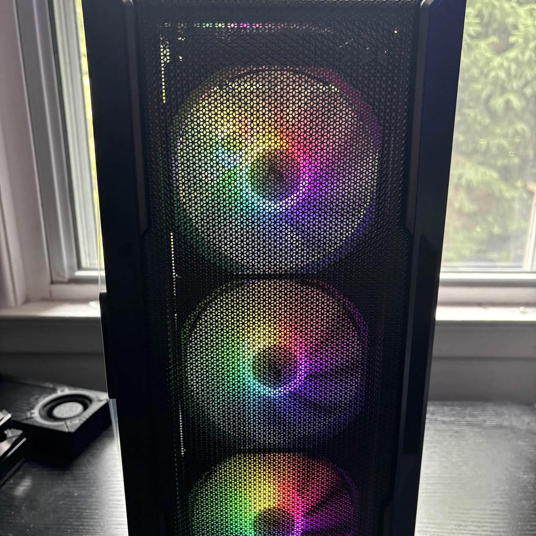 GAMING PC i5 8GB NVIDIA GTX 660 RGB Lighting RGB Fans Computer