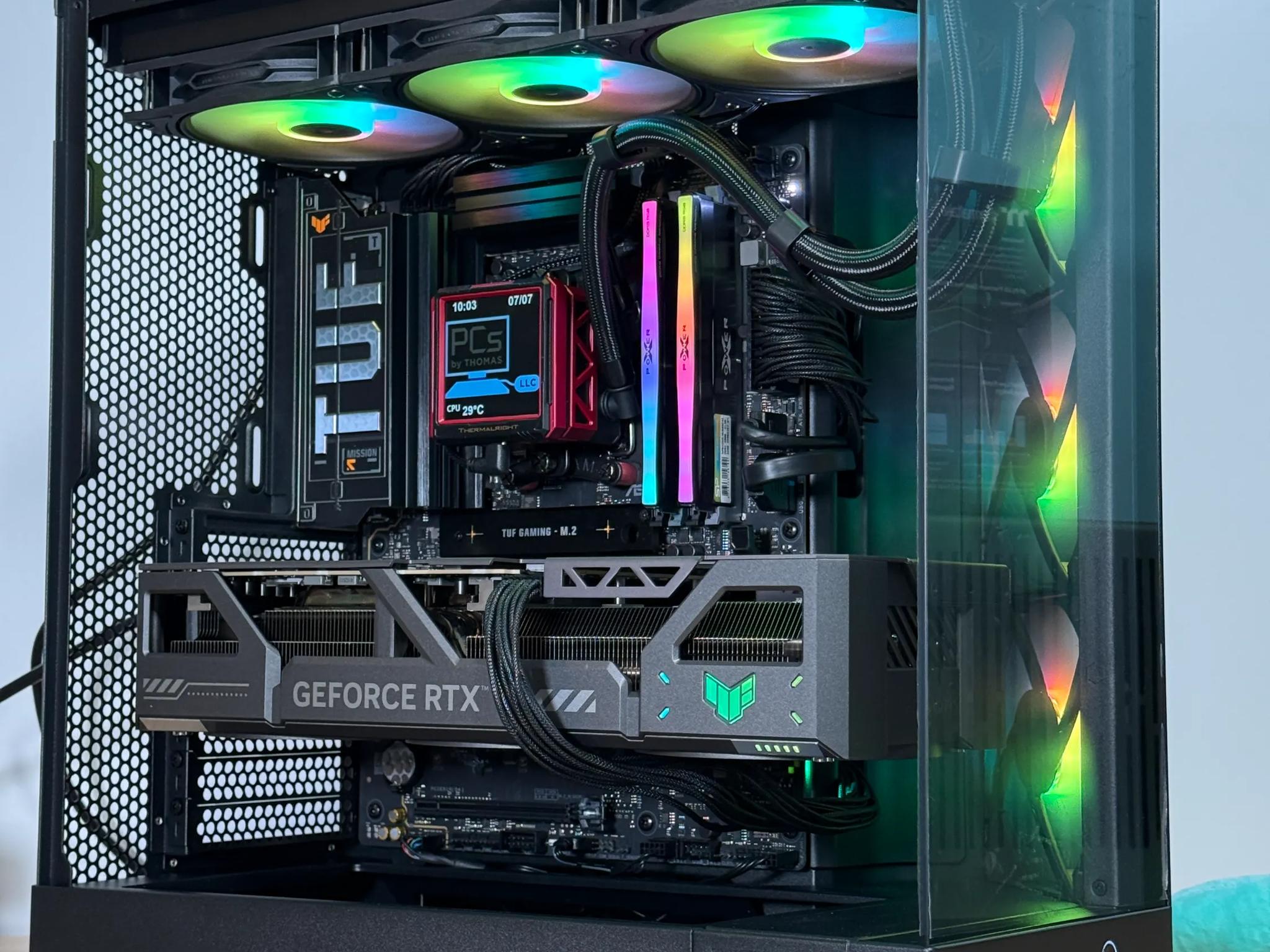 RTX 5090 Ryzen 9950x3d Gaming/Workstation Behemoth 64gb DDR5 4TB SSD
