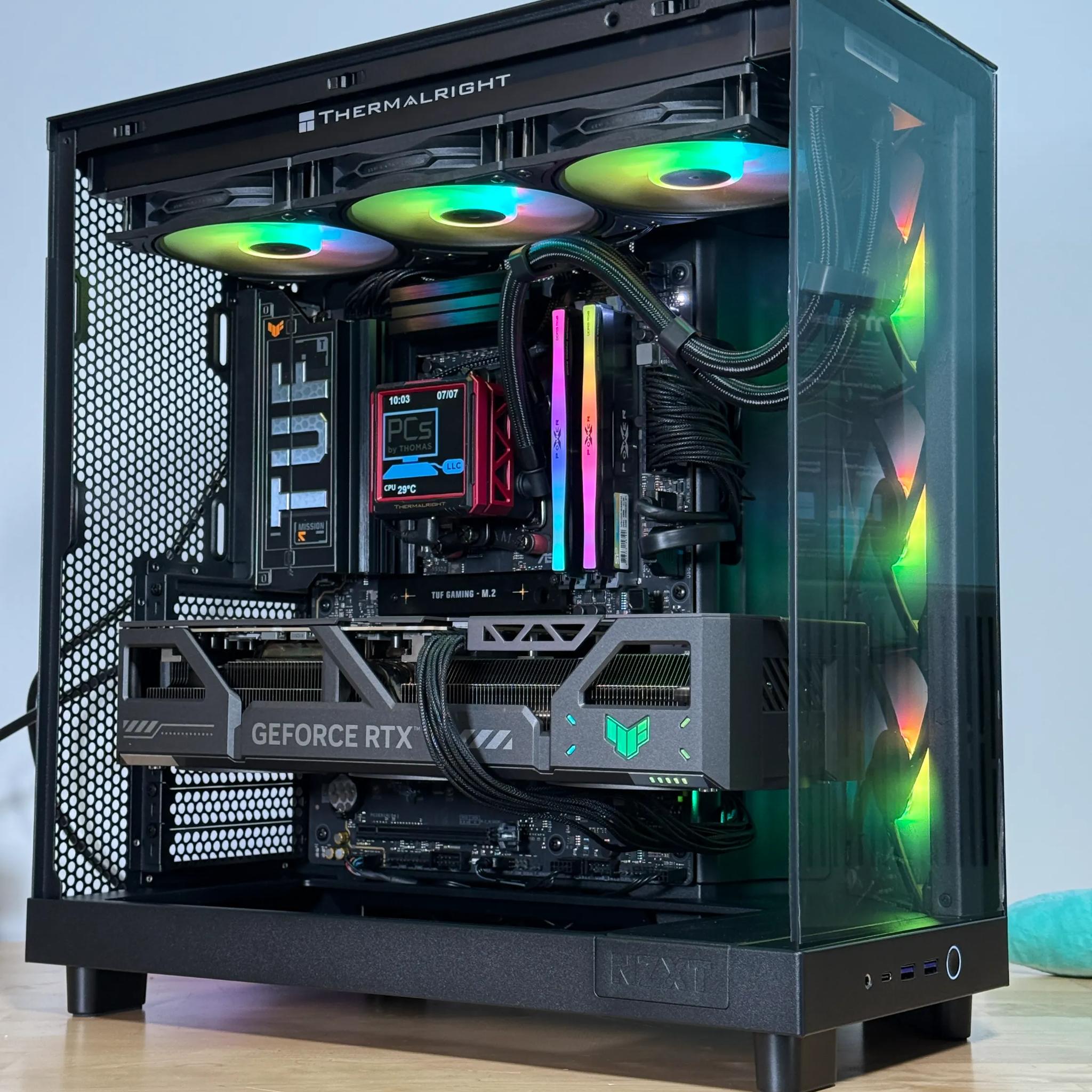 RTX 5090 Ryzen 9950x3d Gaming/Workstation Behemoth 64gb DDR5 4TB SSD