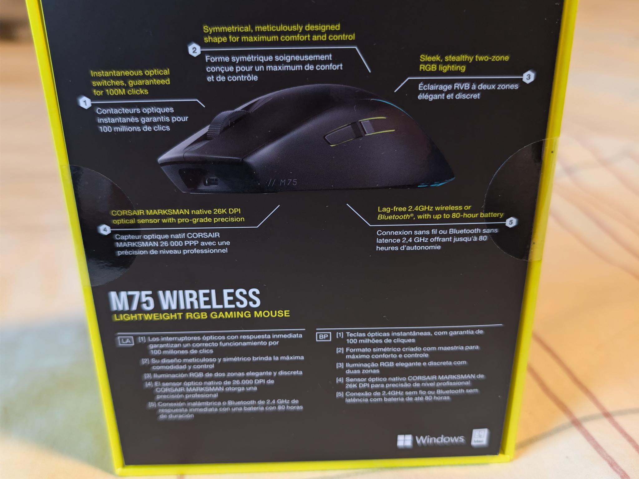 [Brand New Sealed] Corsair M75 Wireless Lightweight Gaming Mouse
