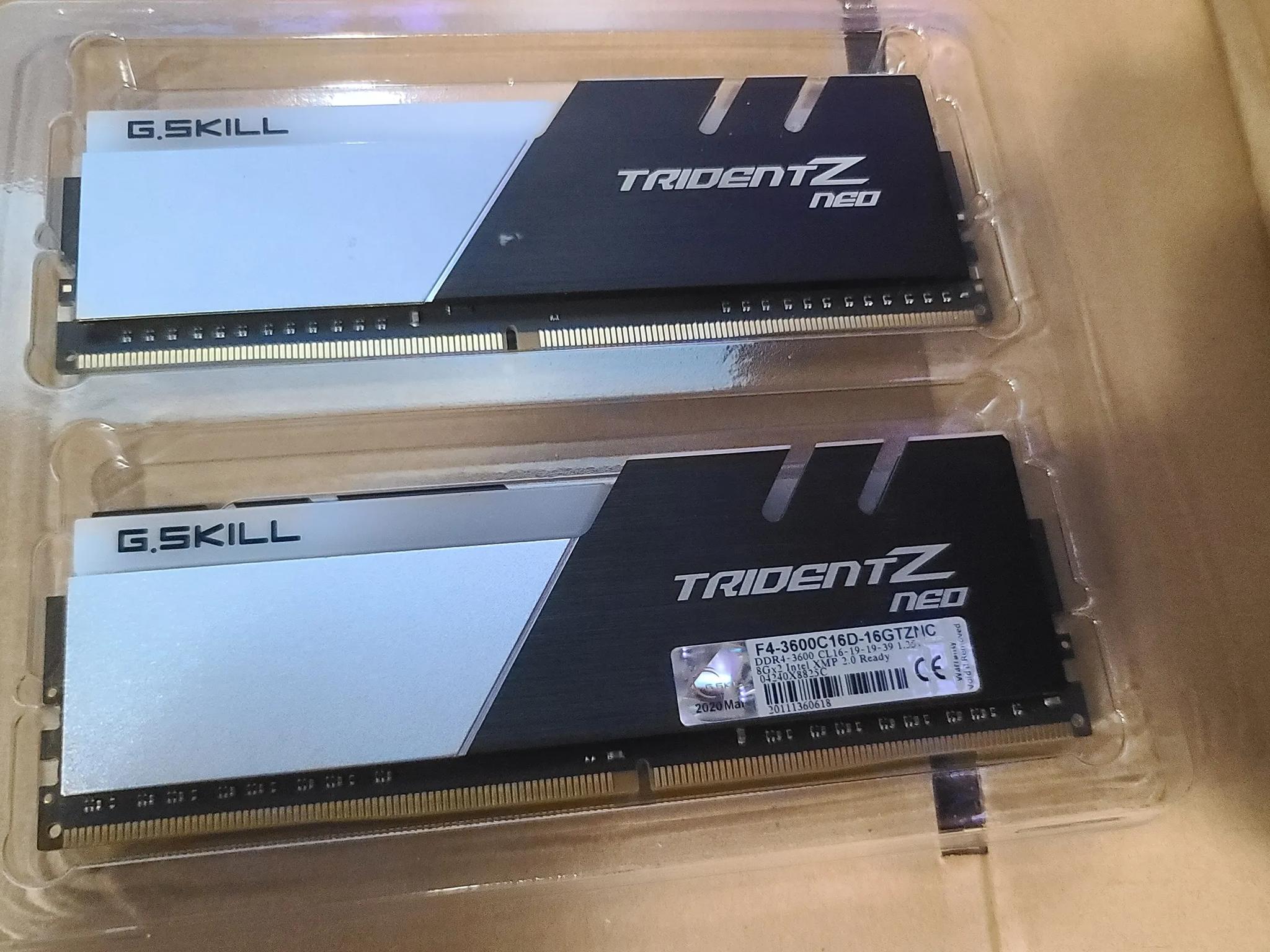 G.Skill Trident Z NEO 16GB (2 x 8GB) DDR4 3600Mhz RAM Memory
