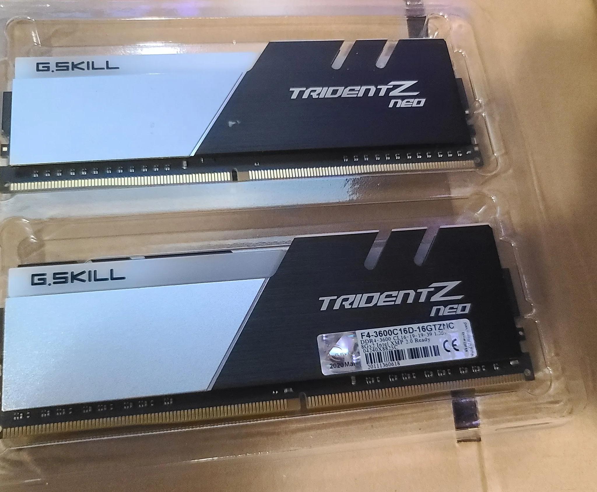 G.Skill Trident Z NEO 16GB (2 x 8GB) DDR4 3600Mhz RAM Memory