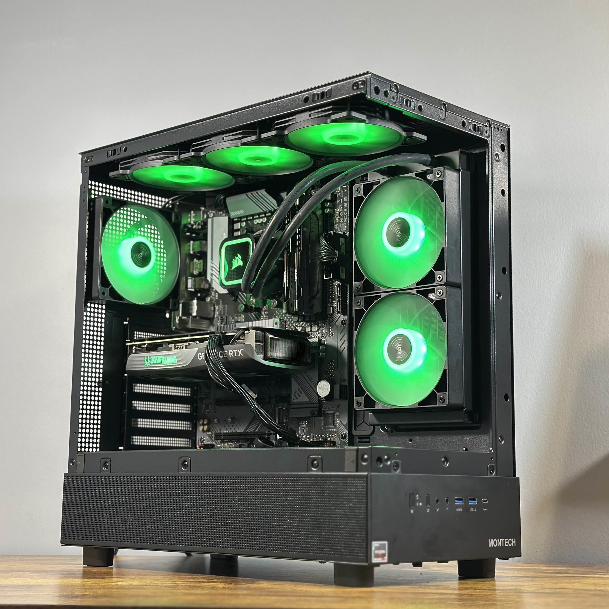 RTX 4070 12GB | Ryzen 7 5700X | 32GB DDR4 | 1TB SSD | Win11 | WIFI+BT | 1440P/4K Gaming PC