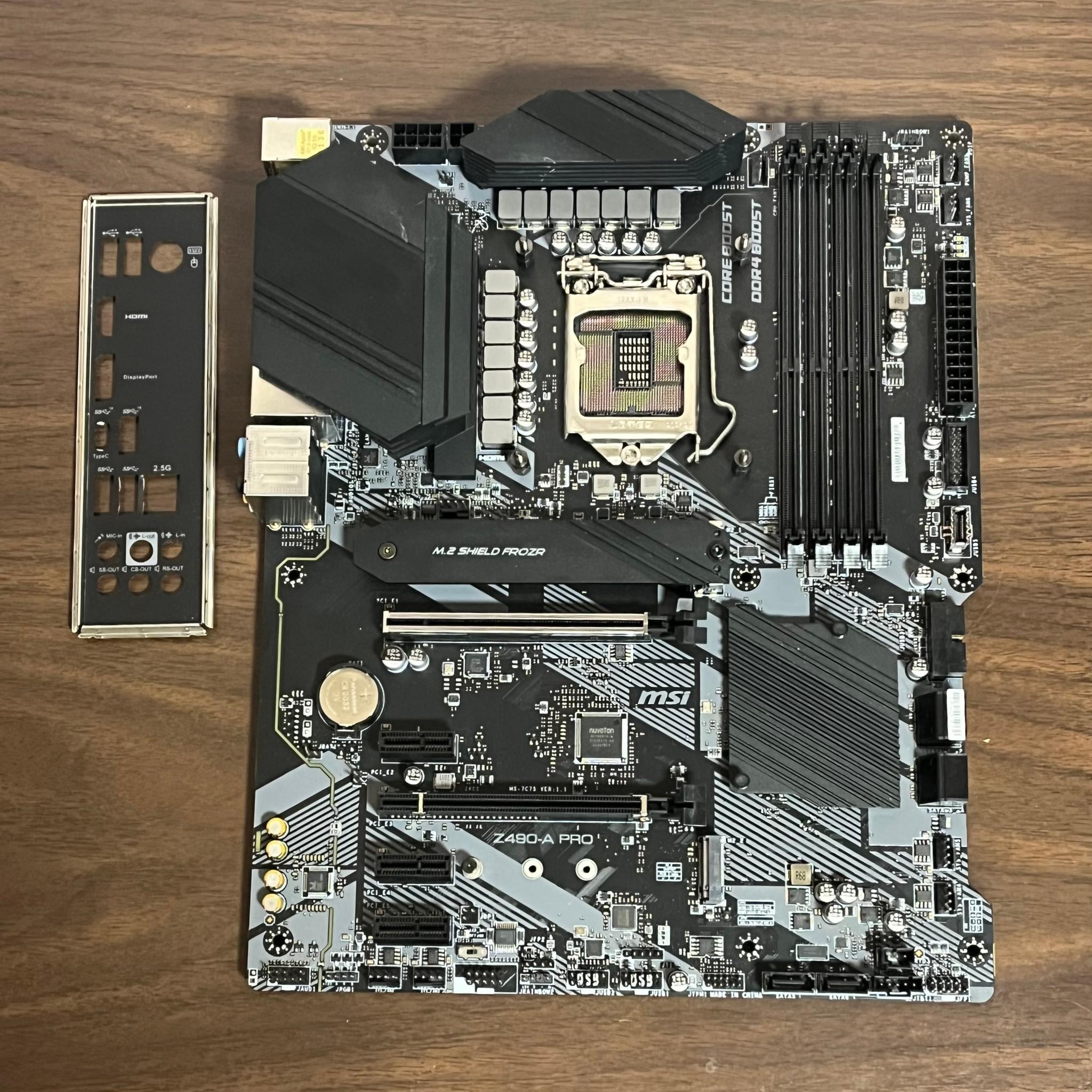 MSI Z490-A Pro Motherboard | Latest BIOS | I/O Shield Included