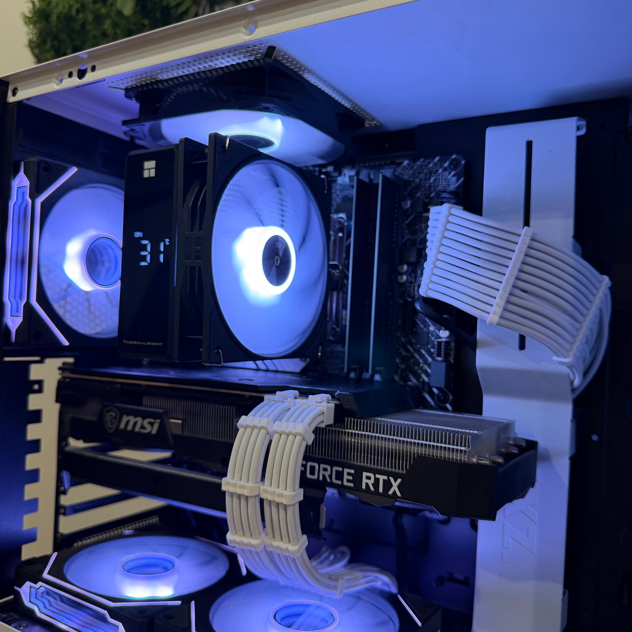 Custom White Gaming PC | RTX 3070 | i5-12400F | 2.25TB | WiFi | Windows 11 | Plug & Play
