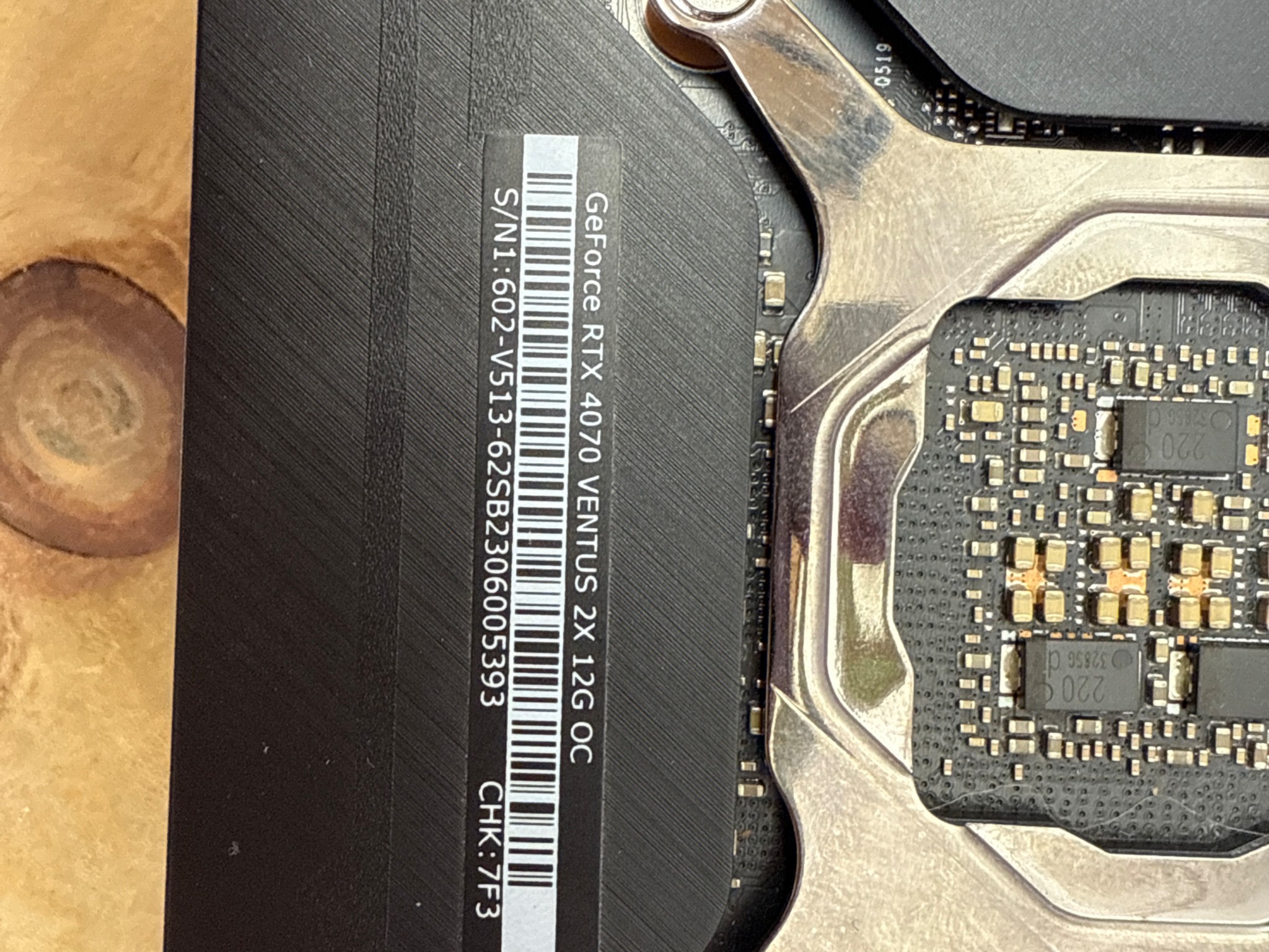 4070 was pulled from a customer's PC for UP GRADE