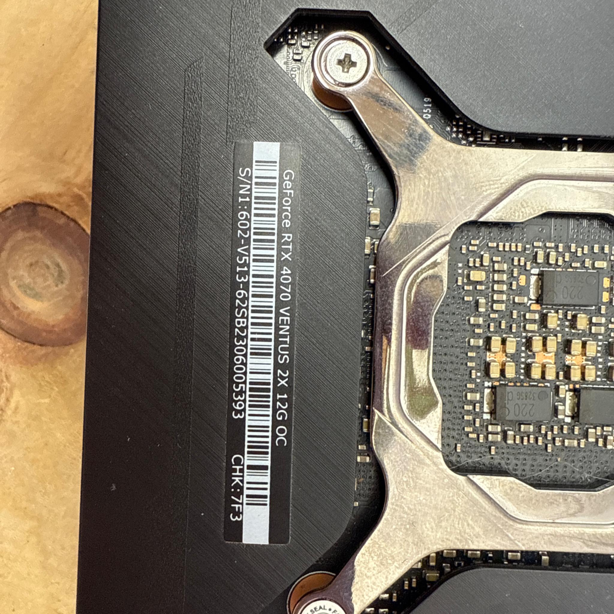 4070 was pulled from a customer's PC for UP GRADE