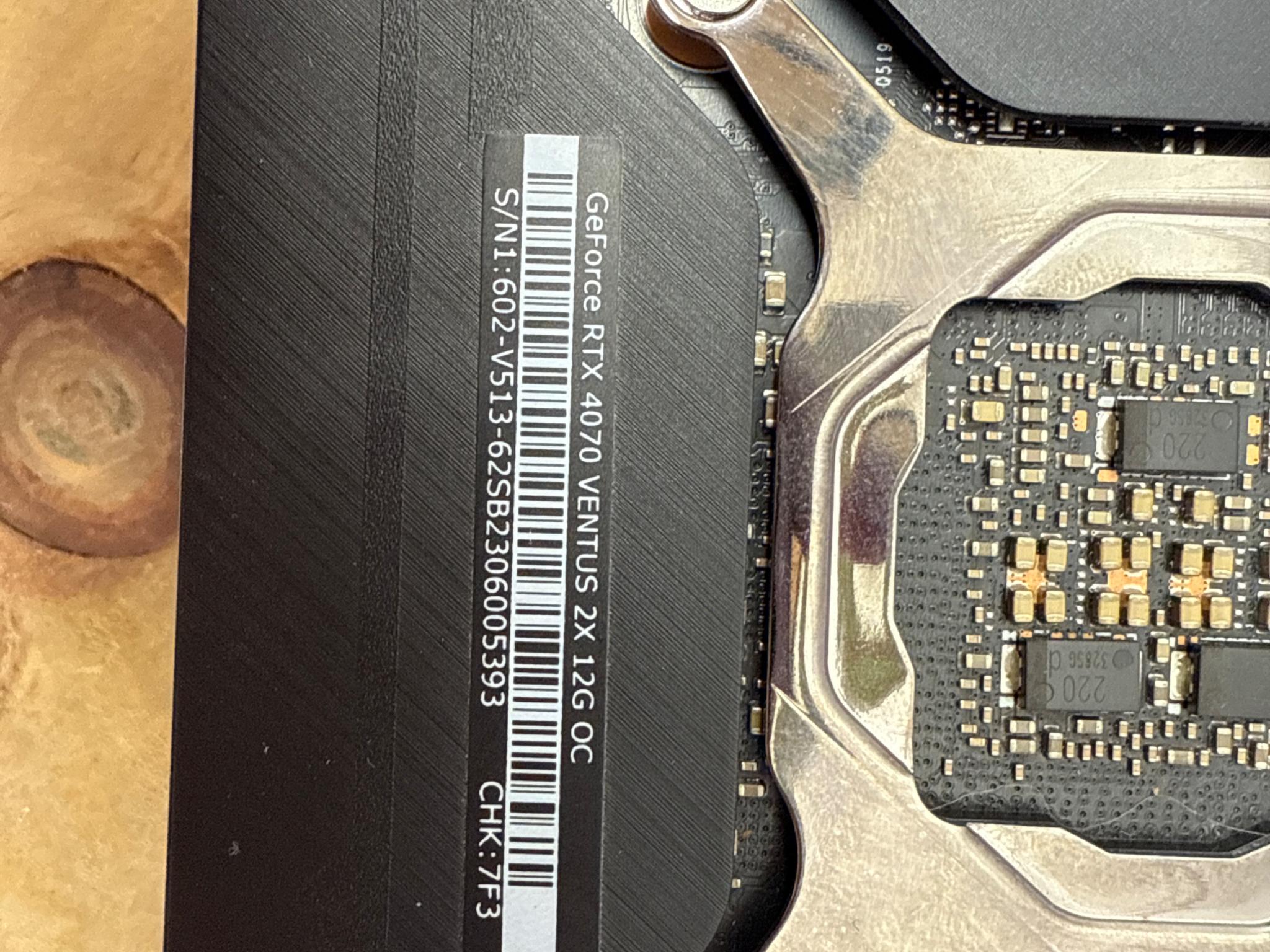 4070 was pulled from a customer's PC for UP GRADE