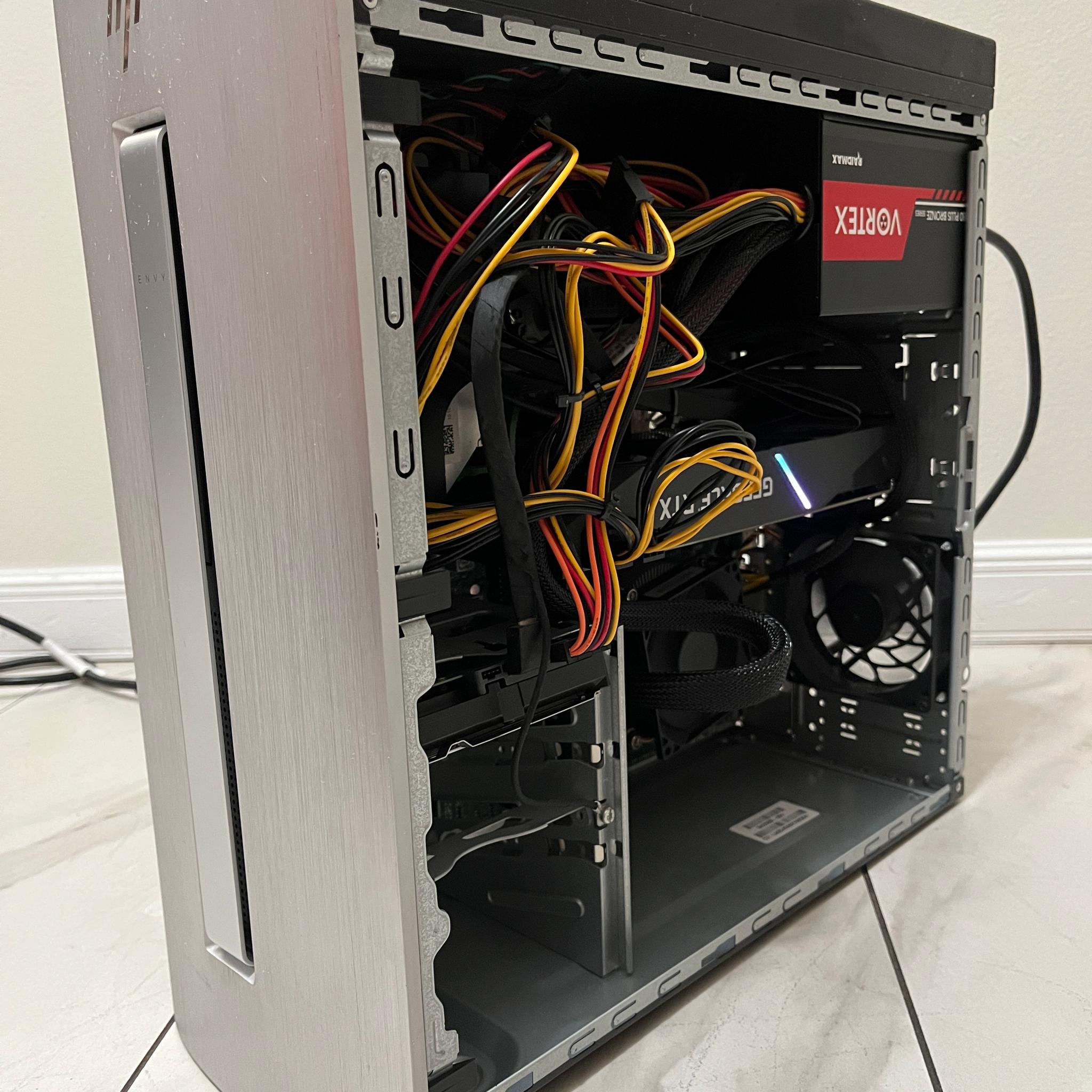 NVIDIA RTX 2070, Intel i7-7700, 16GB RAM, 1.1TB Storage - HP Gaming PC w/Wi-Fi & BT