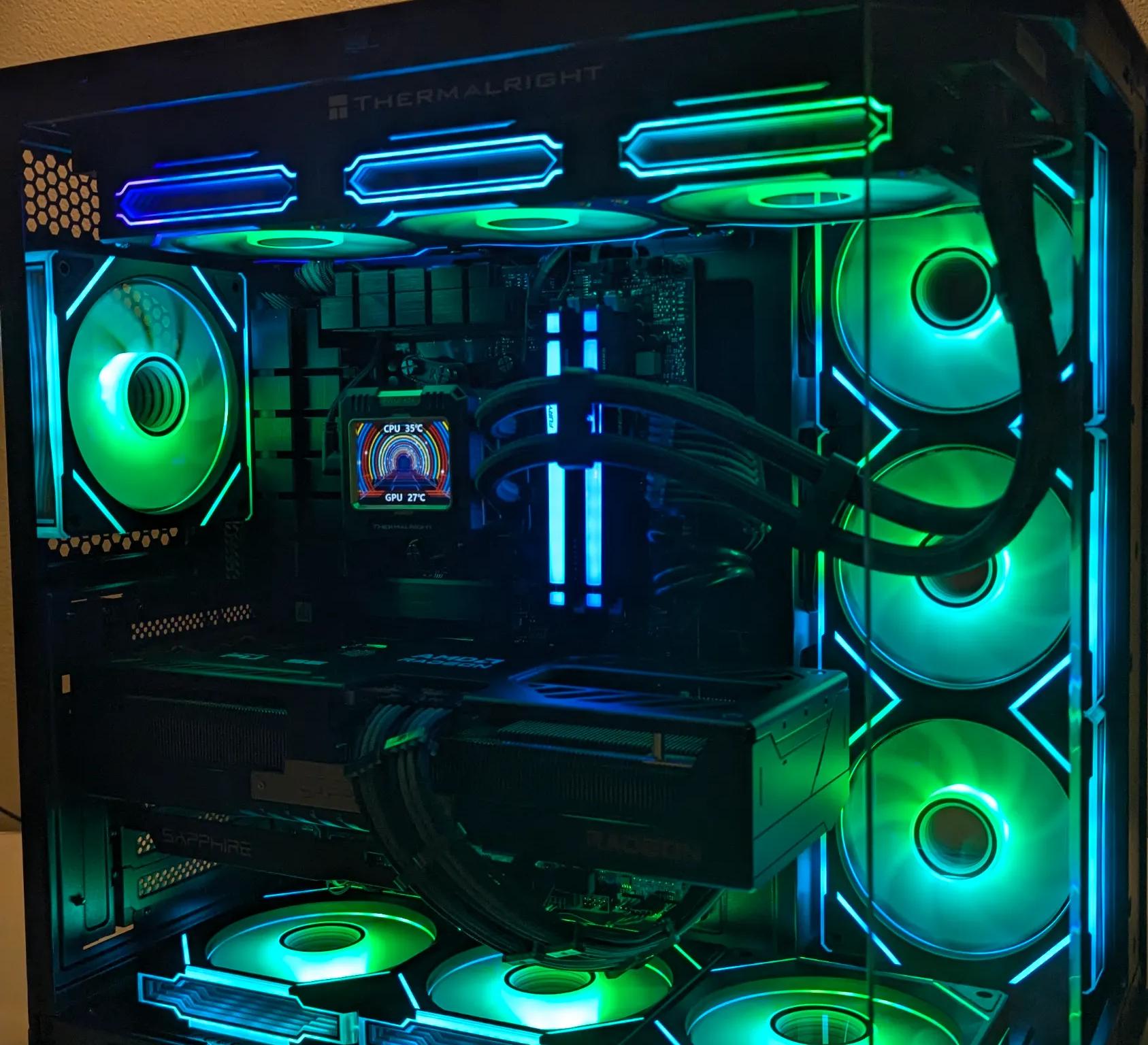 🔥 Ultimate Gaming PC - |RX 9070XT 16GB| RYZEN 7800X3D| 32GB DDR5 | 2TB SSD| 360MM AIO|