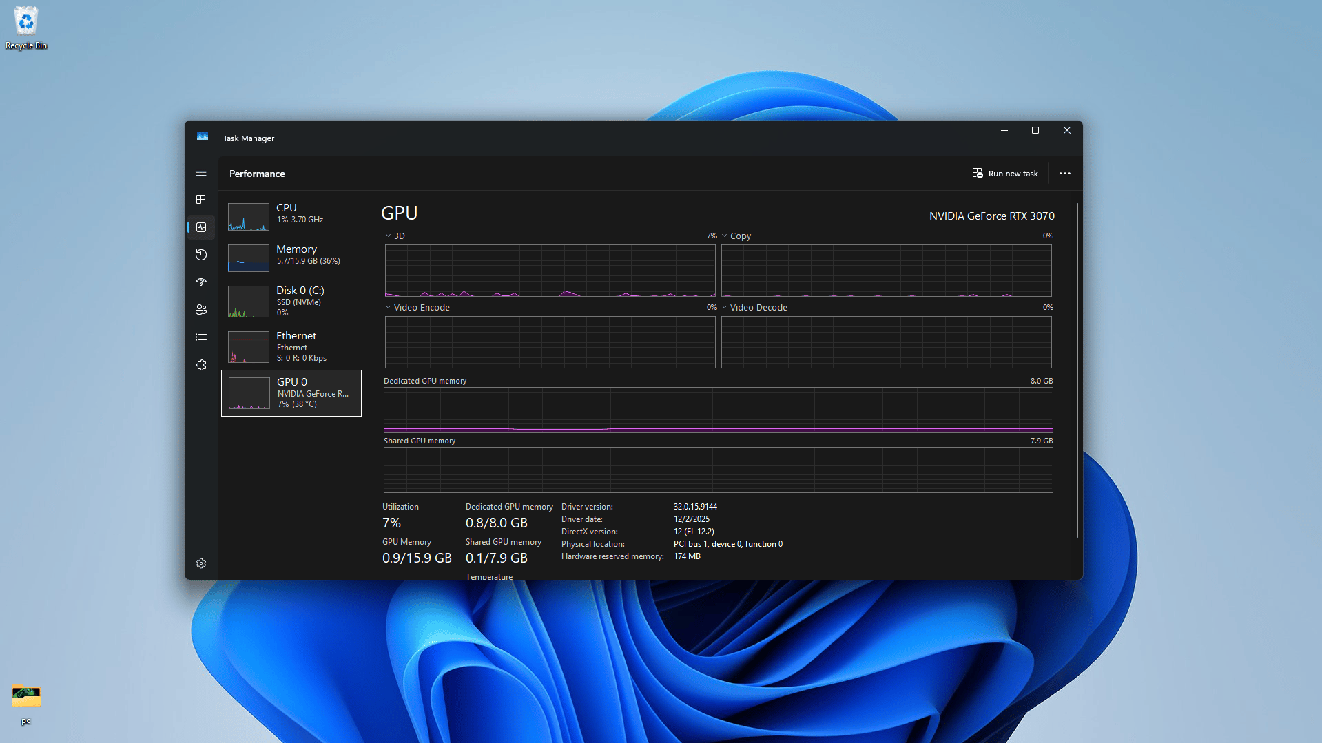 Custom Built Gaming PC - RTX 3070, Ryzen 5 5500, 16GB RAM, 1TB NVMe SSD, White AIO