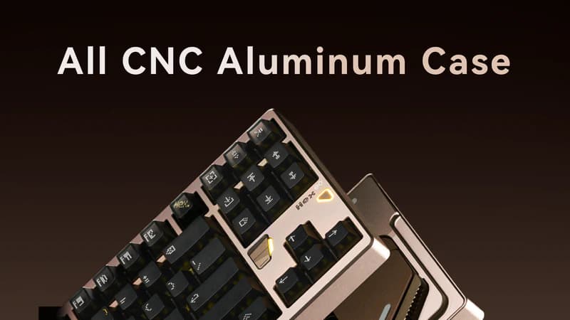 ATK x QK Hex80 HE Magnetic Gaming Keyboard, 80% TKL, CNC Aluminum, Hall-Effect Ti Switches