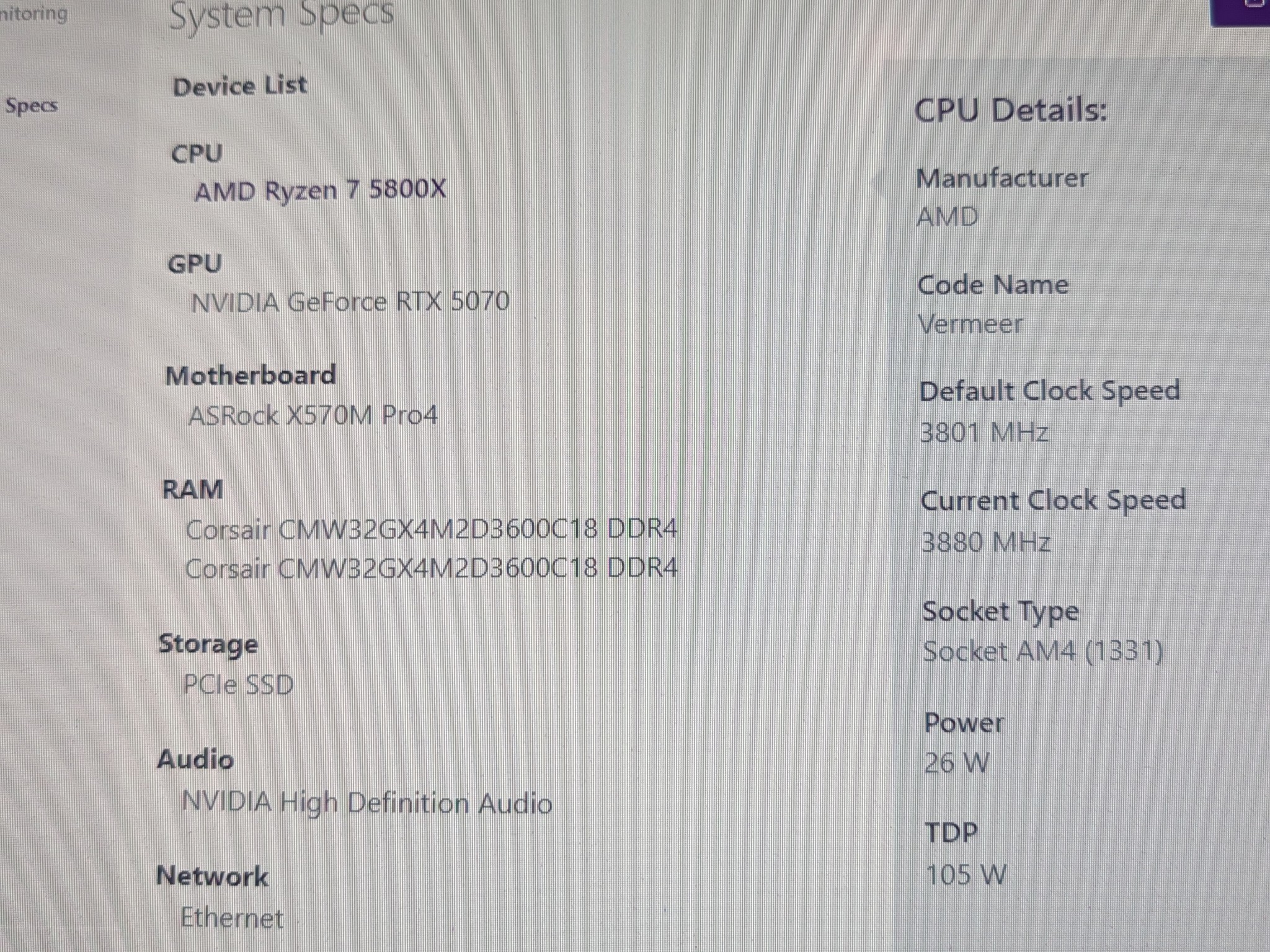 Gaming PC | Ryzen 7 5800X | RTX 5070 | 32GB RAM | 1TB SSD | Wi-Fi | Windows