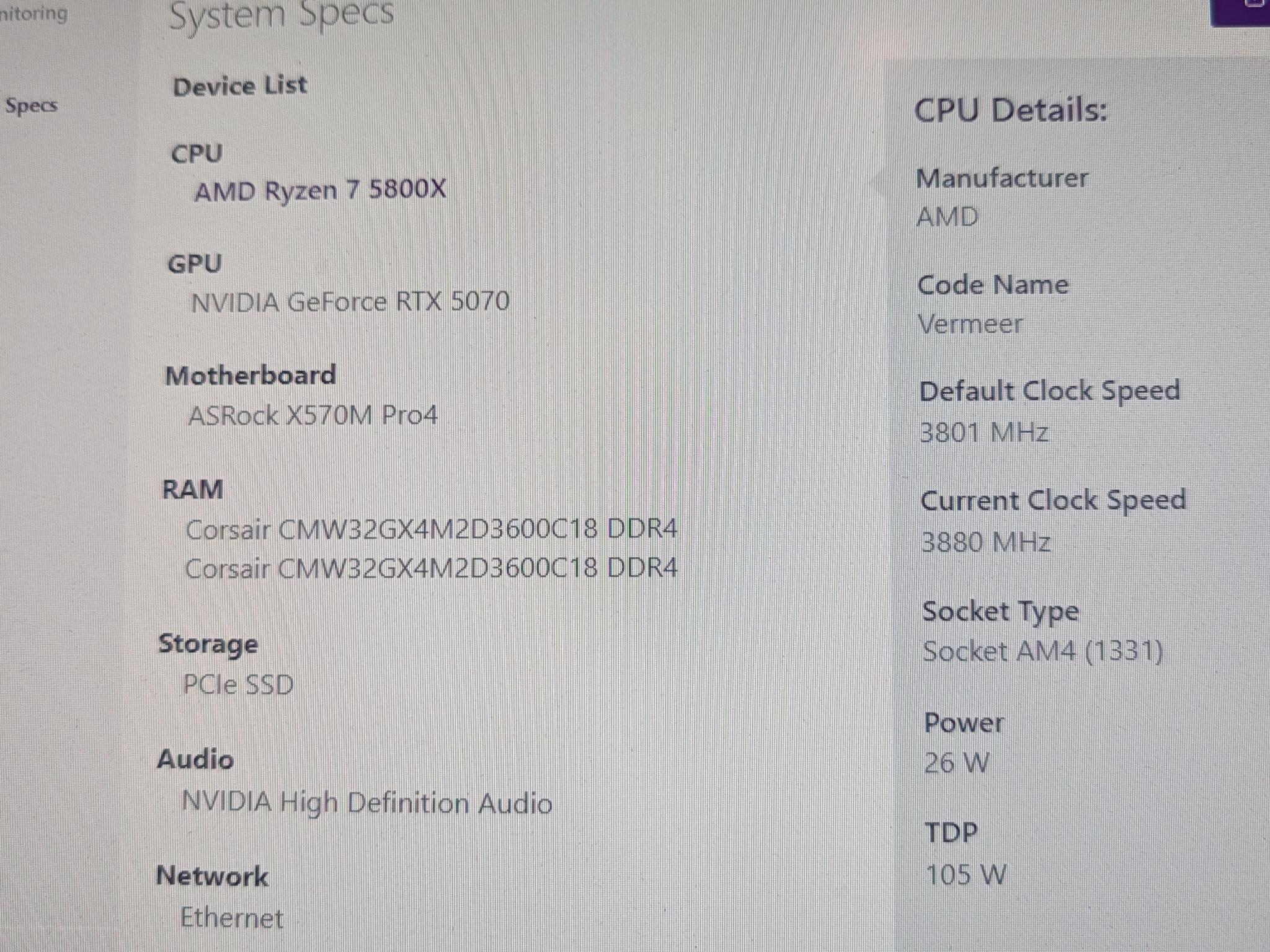 Gaming PC | Ryzen 7 5800X | RTX 5070 | 32GB RAM | 1TB SSD | Wi-Fi | Windows