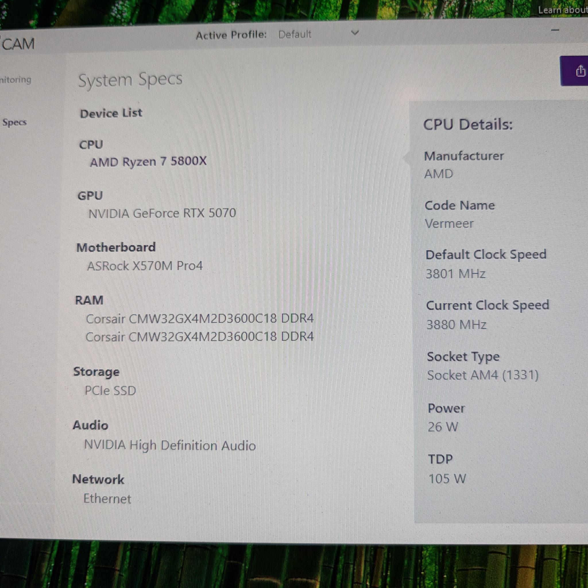 Gaming PC | Ryzen 7 5800X | RTX 5070 | 32GB RAM | 1TB SSD | Wi-Fi | Windows