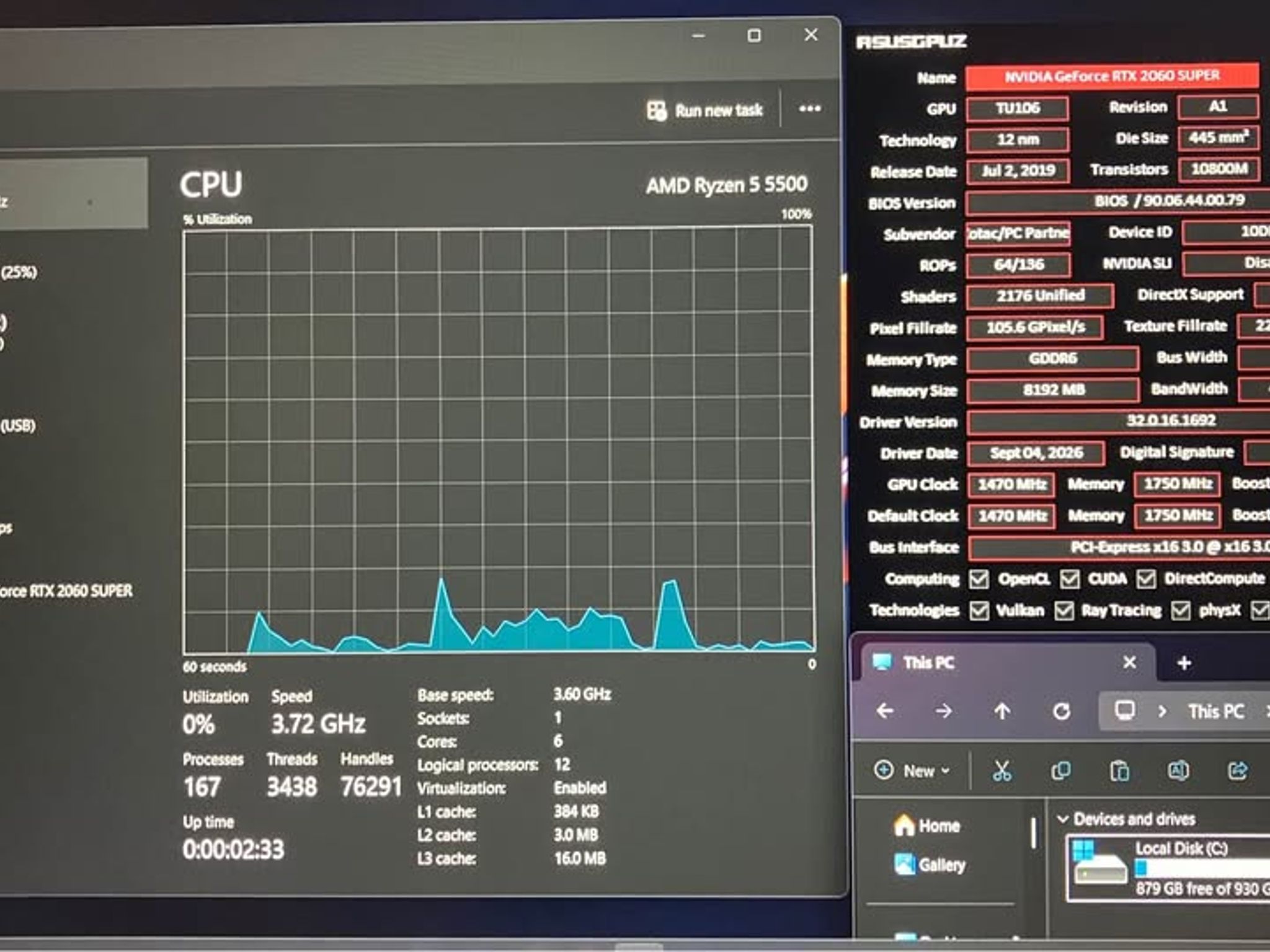 Budget RTX AM4 Gaming PC (1TB NVMe SSD, Ryzen 5 5500, RTX 2060 SUPER, 16GB RAM)