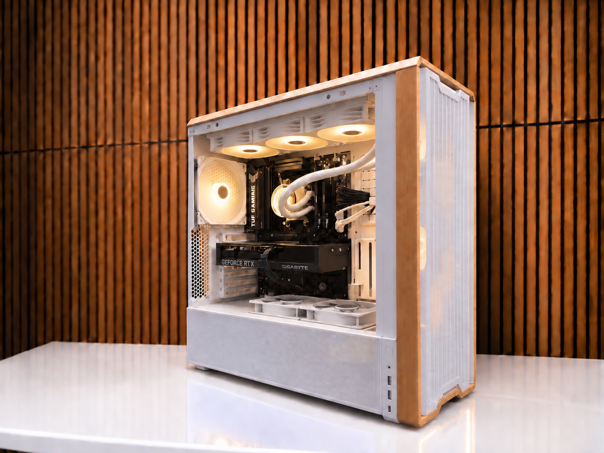 WHITE 1440P Gaming PC | RTX 4070 12GB | 7700 | 32GB DDR5 | Windows 11  WIFI | 1TB NVME
