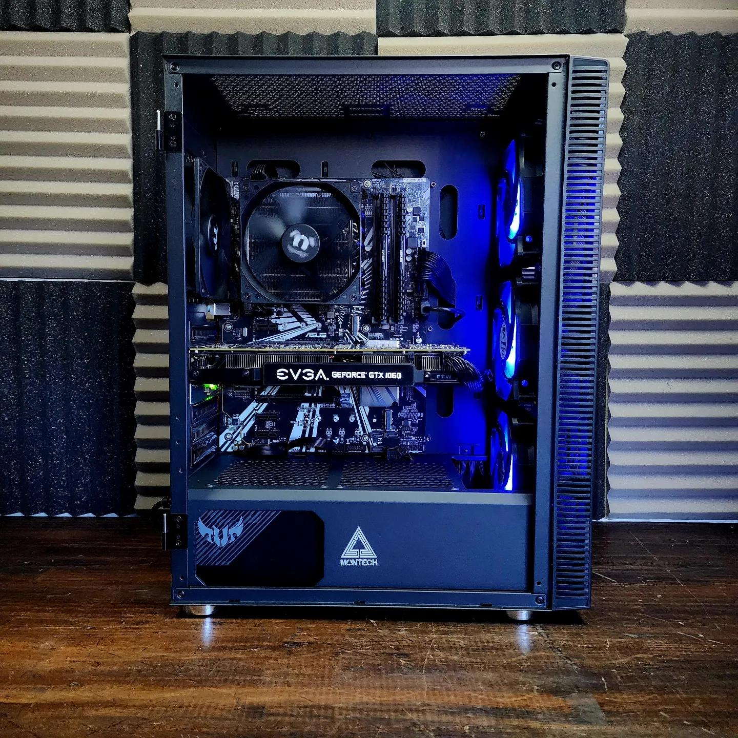 🖤💙🖤 EVGA GTX 1060 FTW // Intel Core i3 9100 // Corsair LPX 8GB 2400MHz