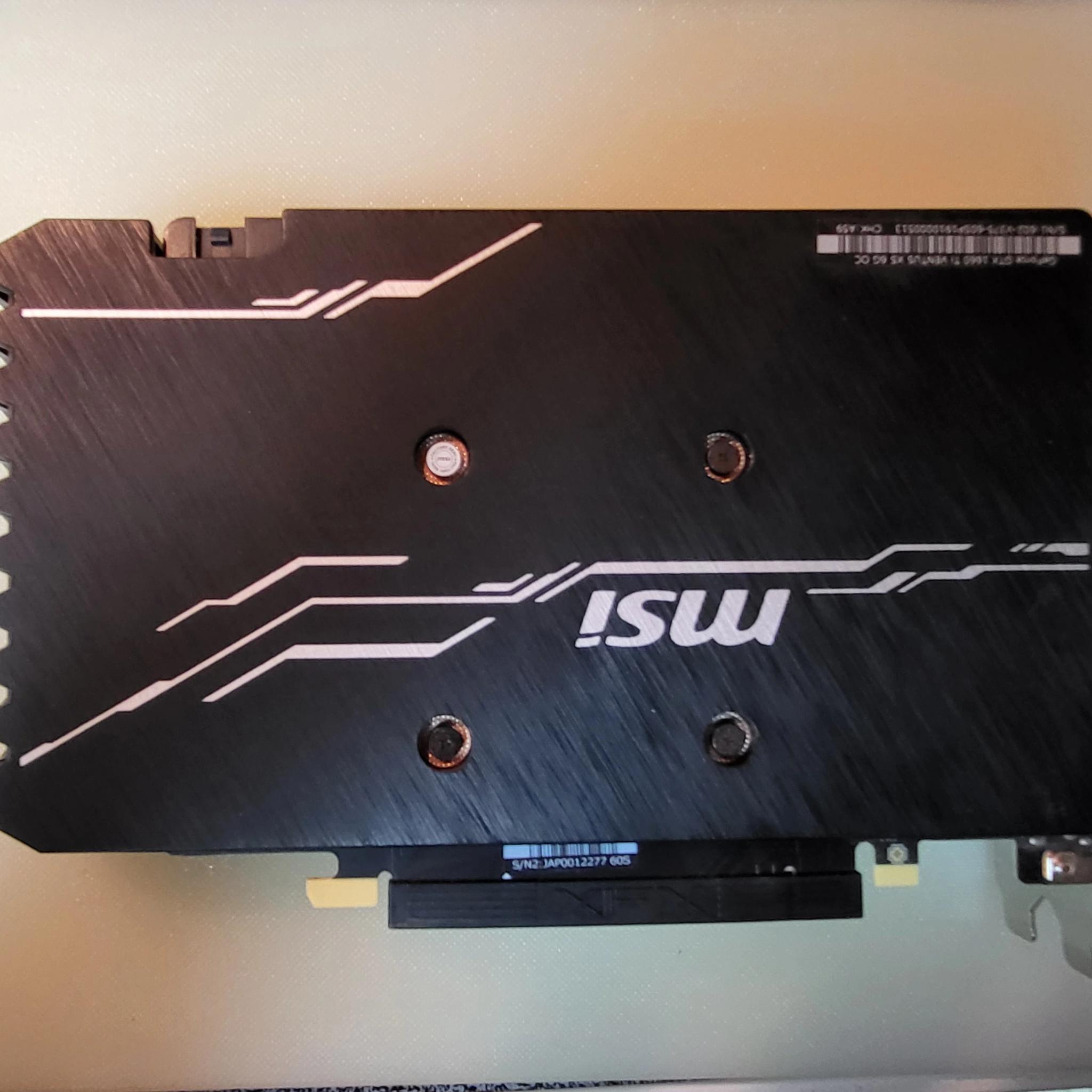 MSI GTX 1660 ti Ventus