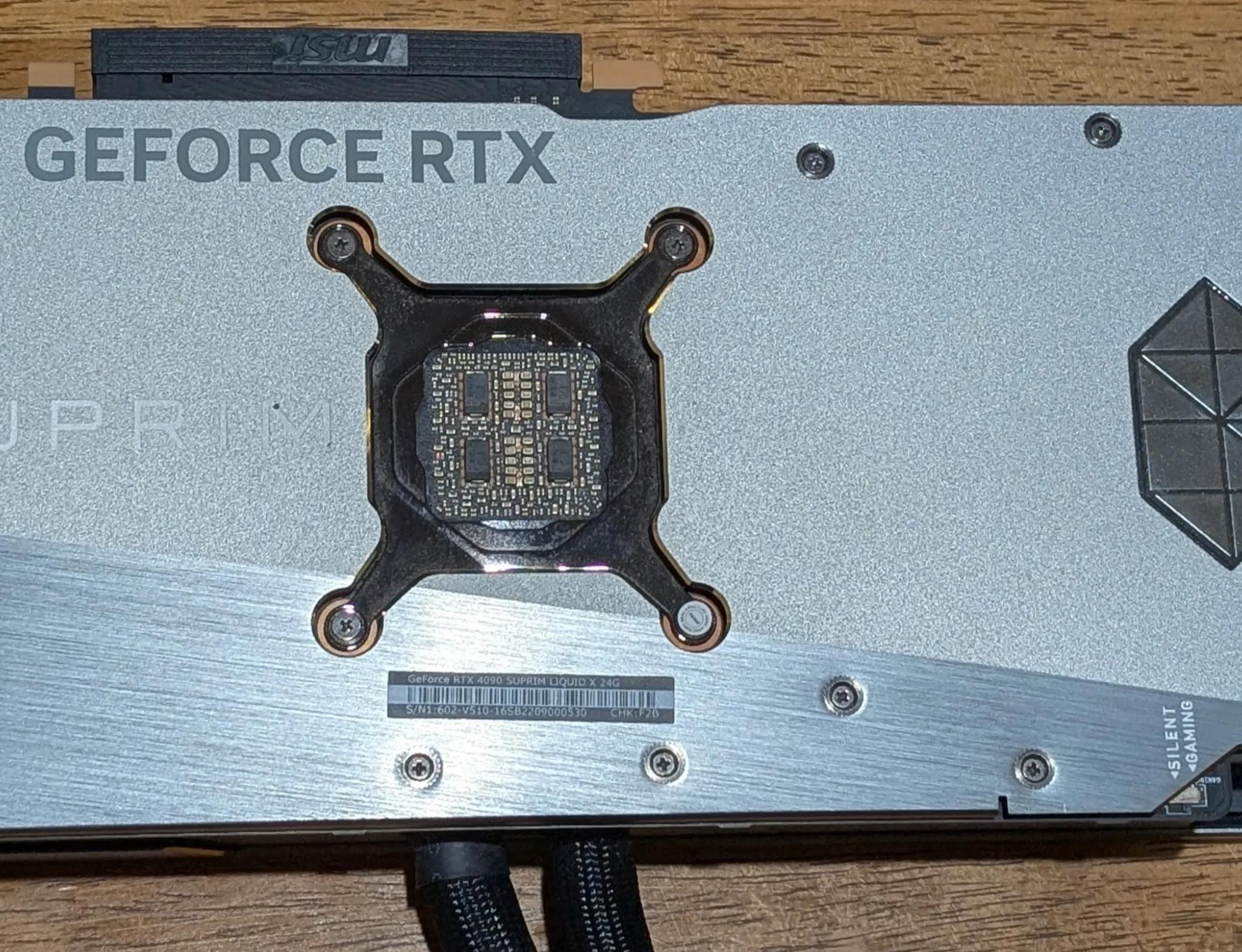 MSI GeForce RTX 4090 Suprim Liquid X 24GB GDDR6X Graphics Card