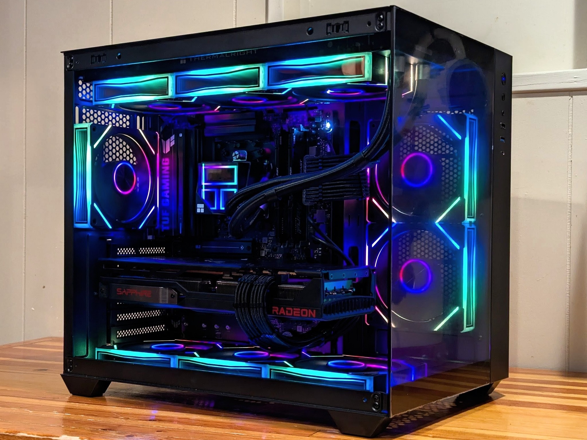 🖤 Ryzen 5 7600X3D + RX 7900 XT | 1440p Gaming Beast | Black RGB Infinity-Mirror Build