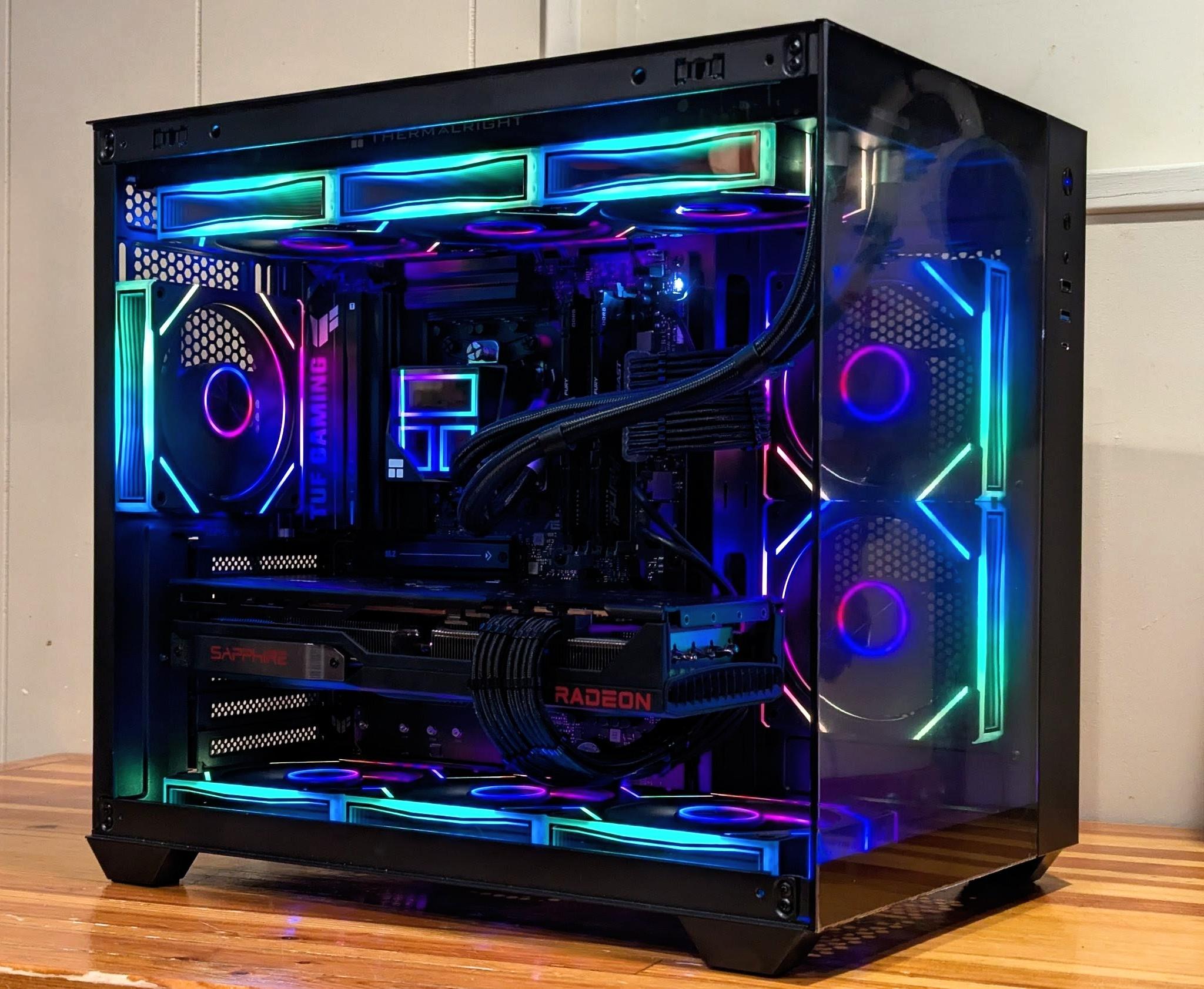 🖤 Ryzen 5 7600X3D + RX 7900 XT | 1440p Gaming Beast | Black RGB Infinity-Mirror Build