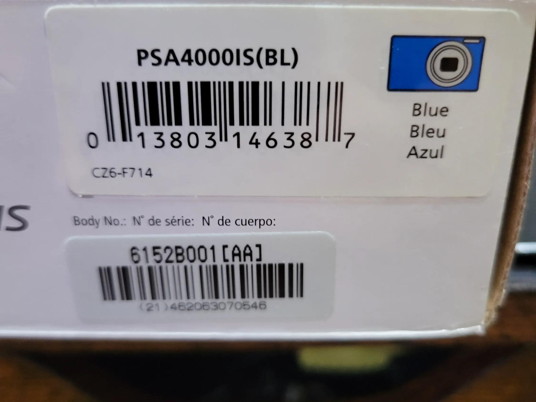🔵 Canon PowerShot A4000 IS – Boxed 📦 | Great condition 💎 | Bonus Battery 🔋 | $175 OBO🚀
