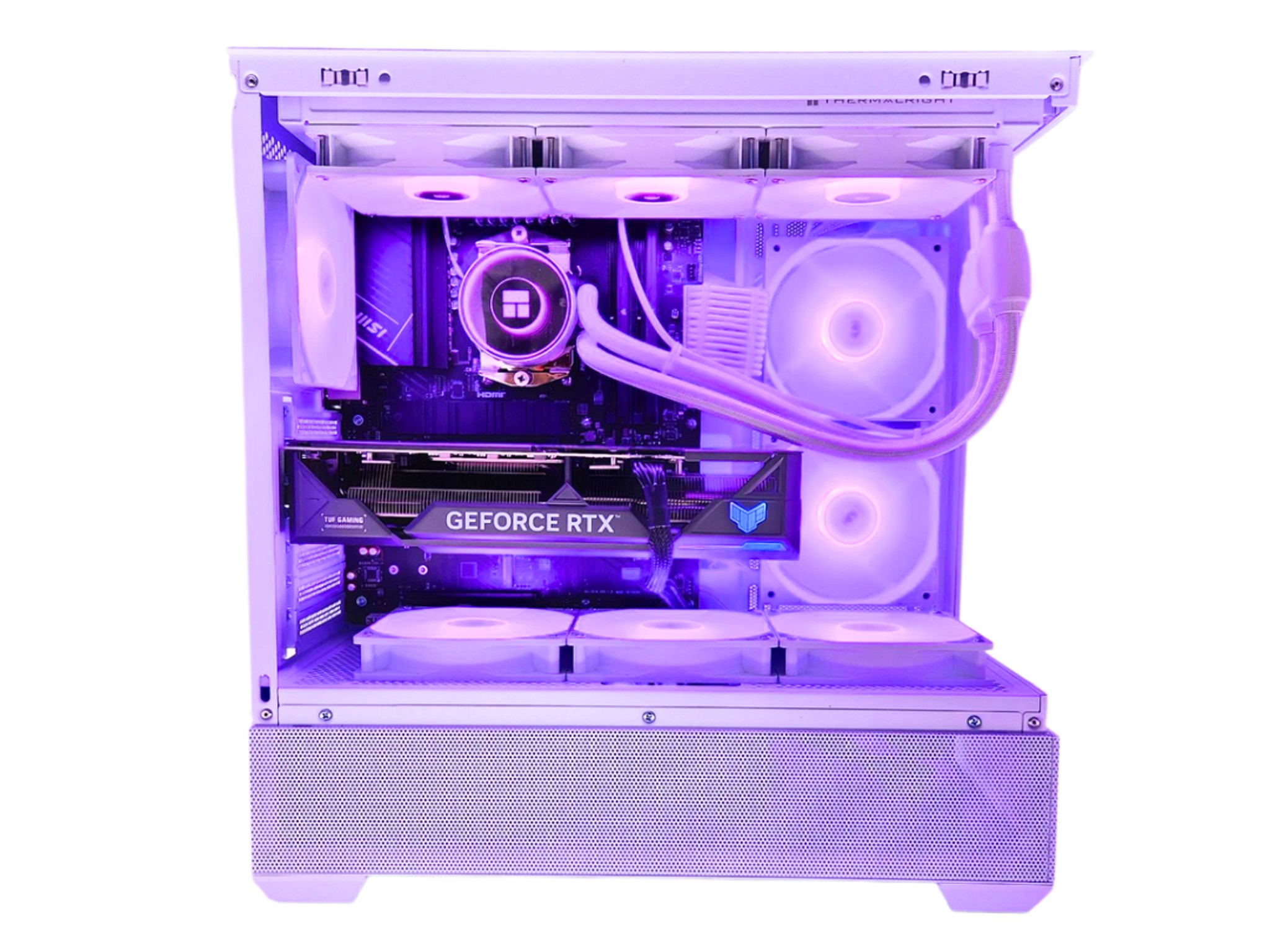 🏞Horizon🌄: RTX 4070 TI | Ryzen 7600X | 32GB DDR5 RAM | 1TB SSD | 9 RGB Fans | White RGB Gaming PC